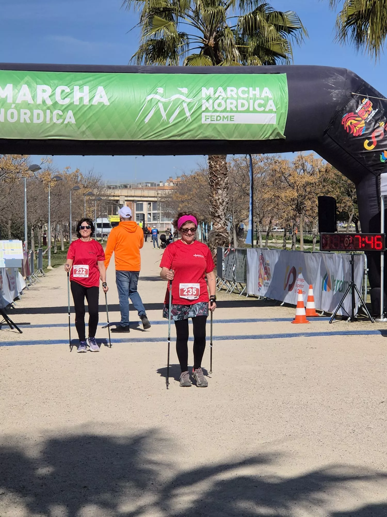 Copa de España de Marcha Nórdica con Iván Jaime y María Grasa medallas de plata. Fotos Juanlu Herrero y Paco Ramírez