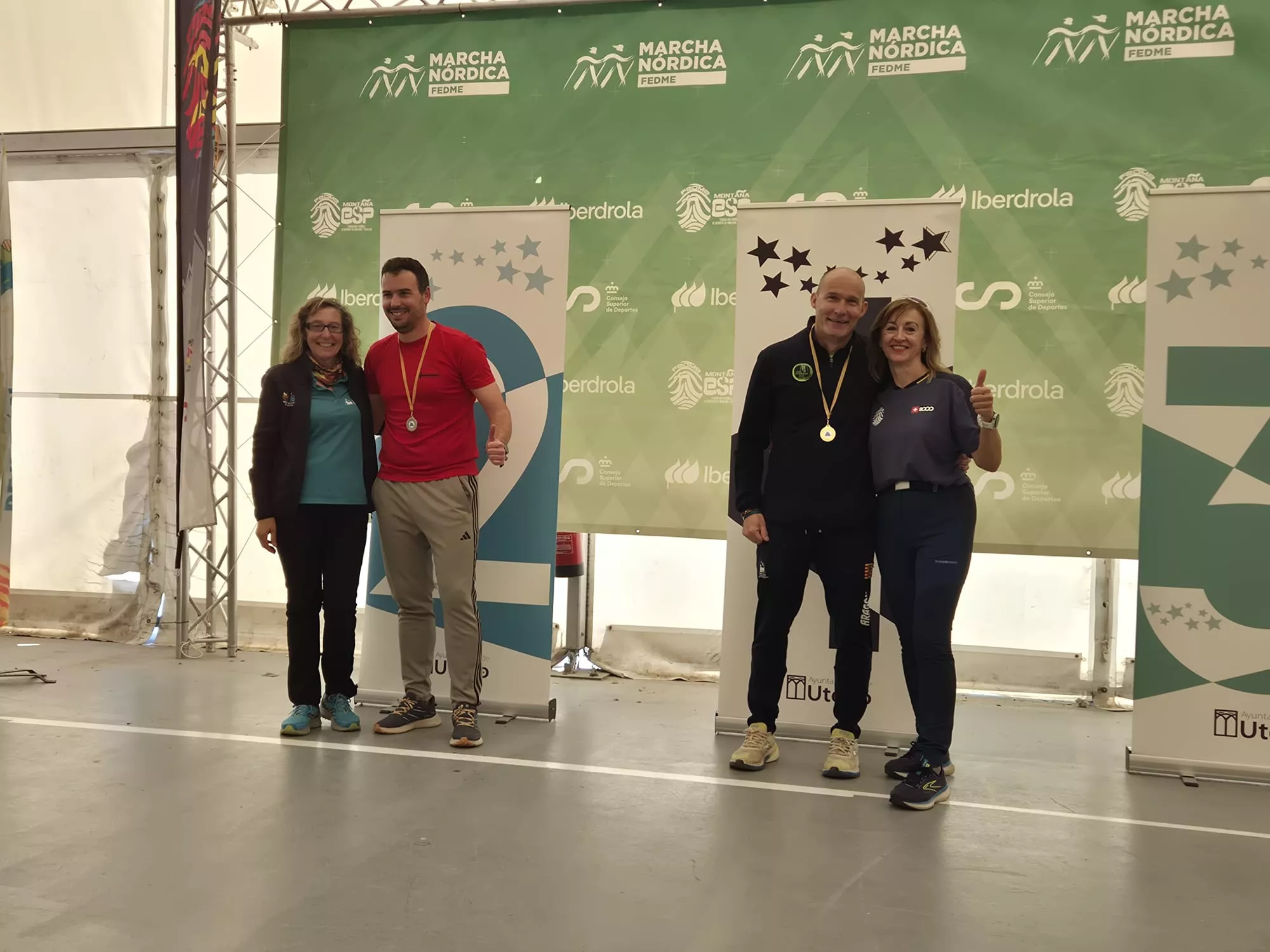 Copa de España de Marcha Nórdica con Iván Jaime y María Grasa medallas de plata. Fotos Juanlu Herrero y Paco Ramírez