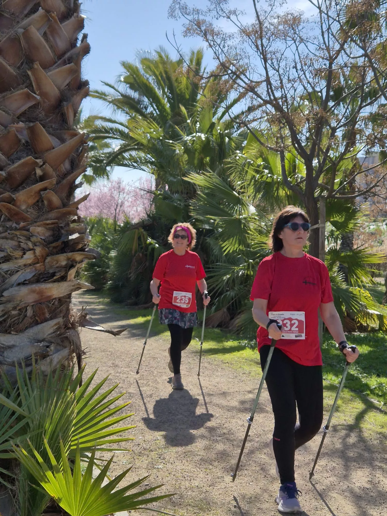 Copa de España de Marcha Nórdica con Iván Jaime y María Grasa medallas de plata. Fotos Juanlu Herrero y Paco Ramírez
