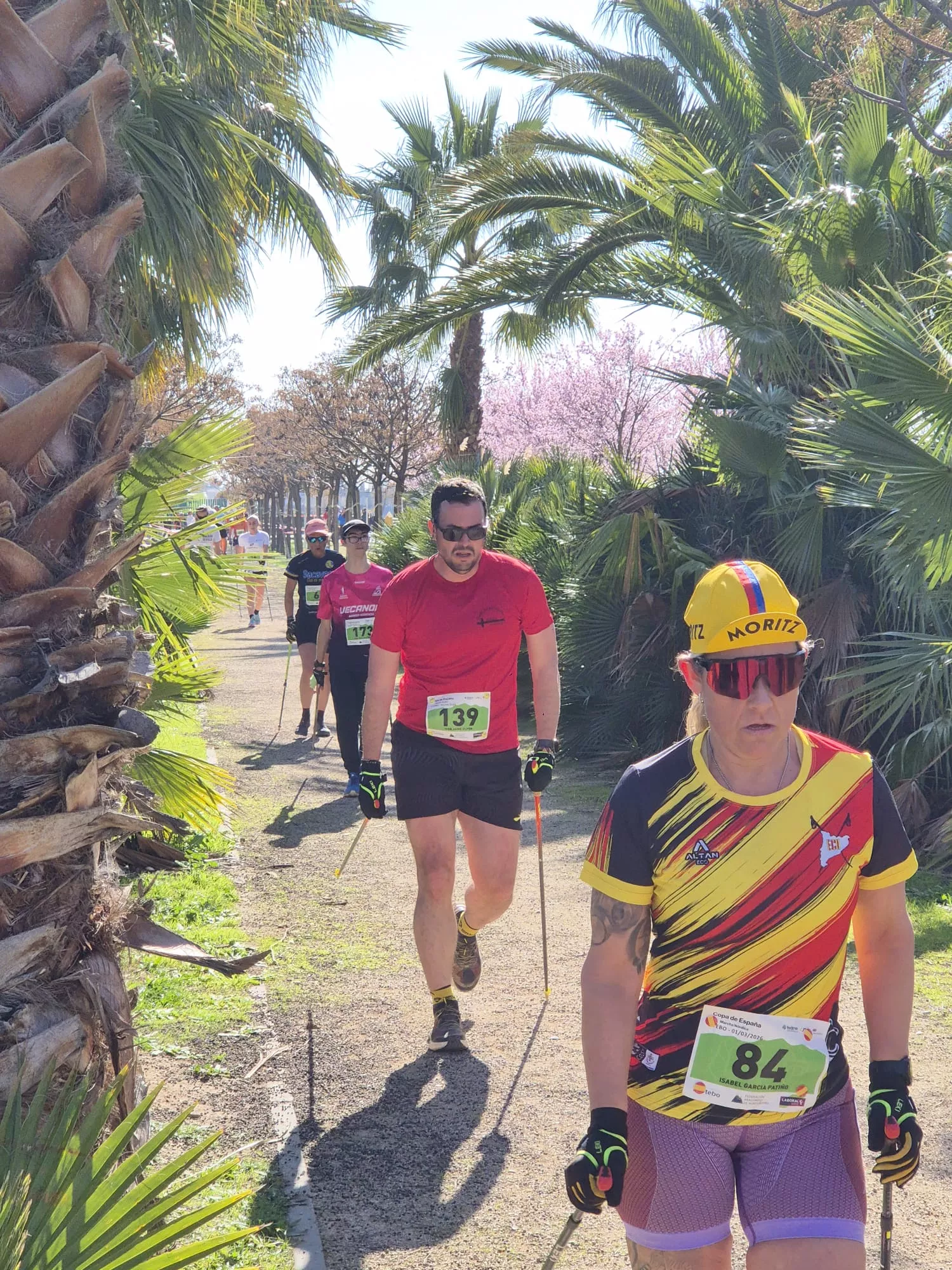 Copa de España de Marcha Nórdica con Iván Jaime y María Grasa medallas de plata. Fotos Juanlu Herrero y Paco Ramírez