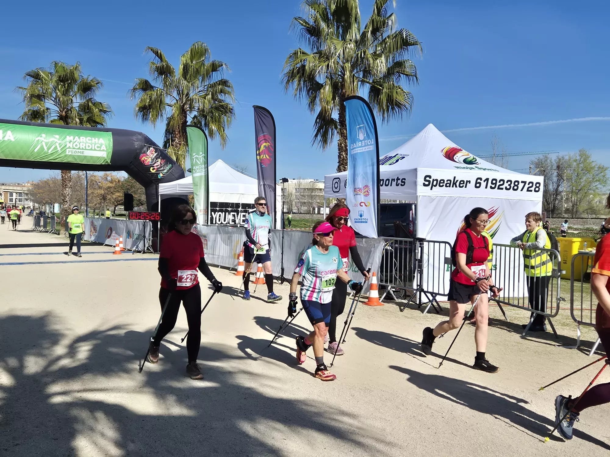Copa de España de Marcha Nórdica con Iván Jaime y María Grasa medallas de plata. Fotos Juanlu Herrero y Paco Ramírez