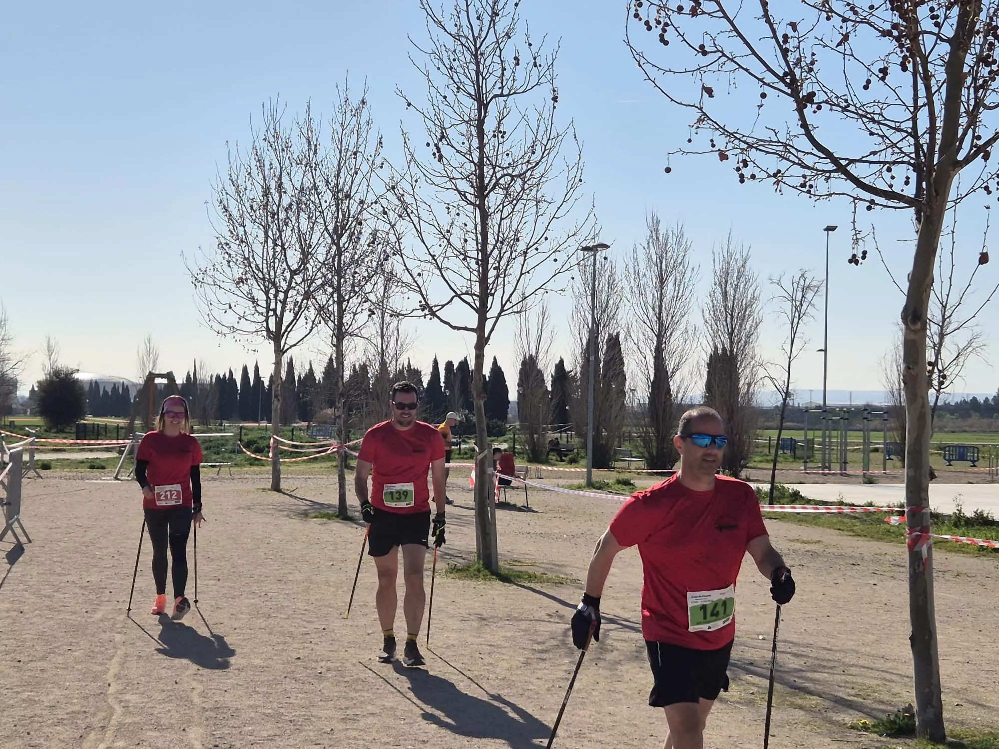 Copa de España de Marcha Nórdica con Iván Jaime y María Grasa medallas de plata. Fotos Juanlu Herrero y Paco Ramírez