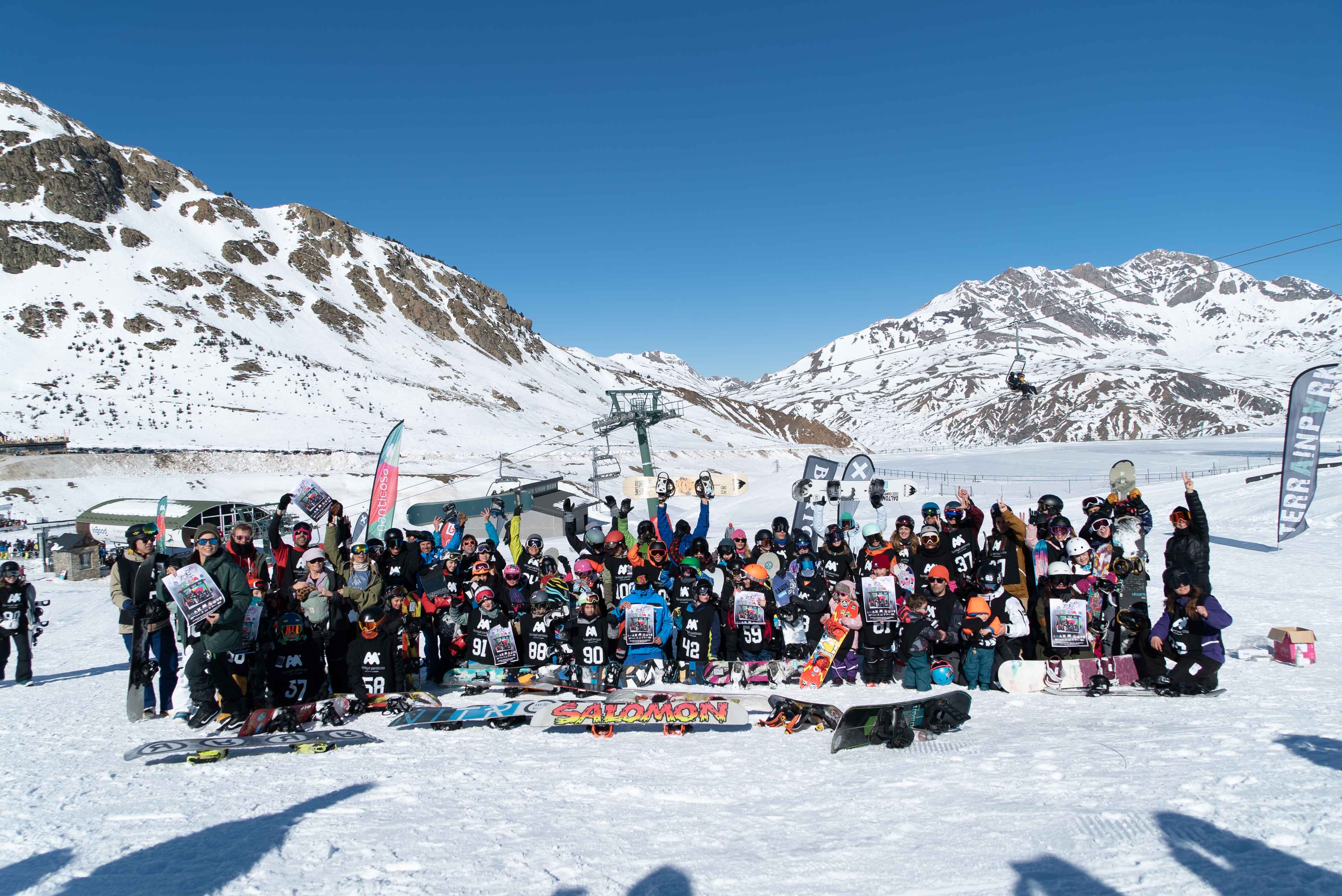 Participantes en el Snowgirls en Formigal-Panticosa.