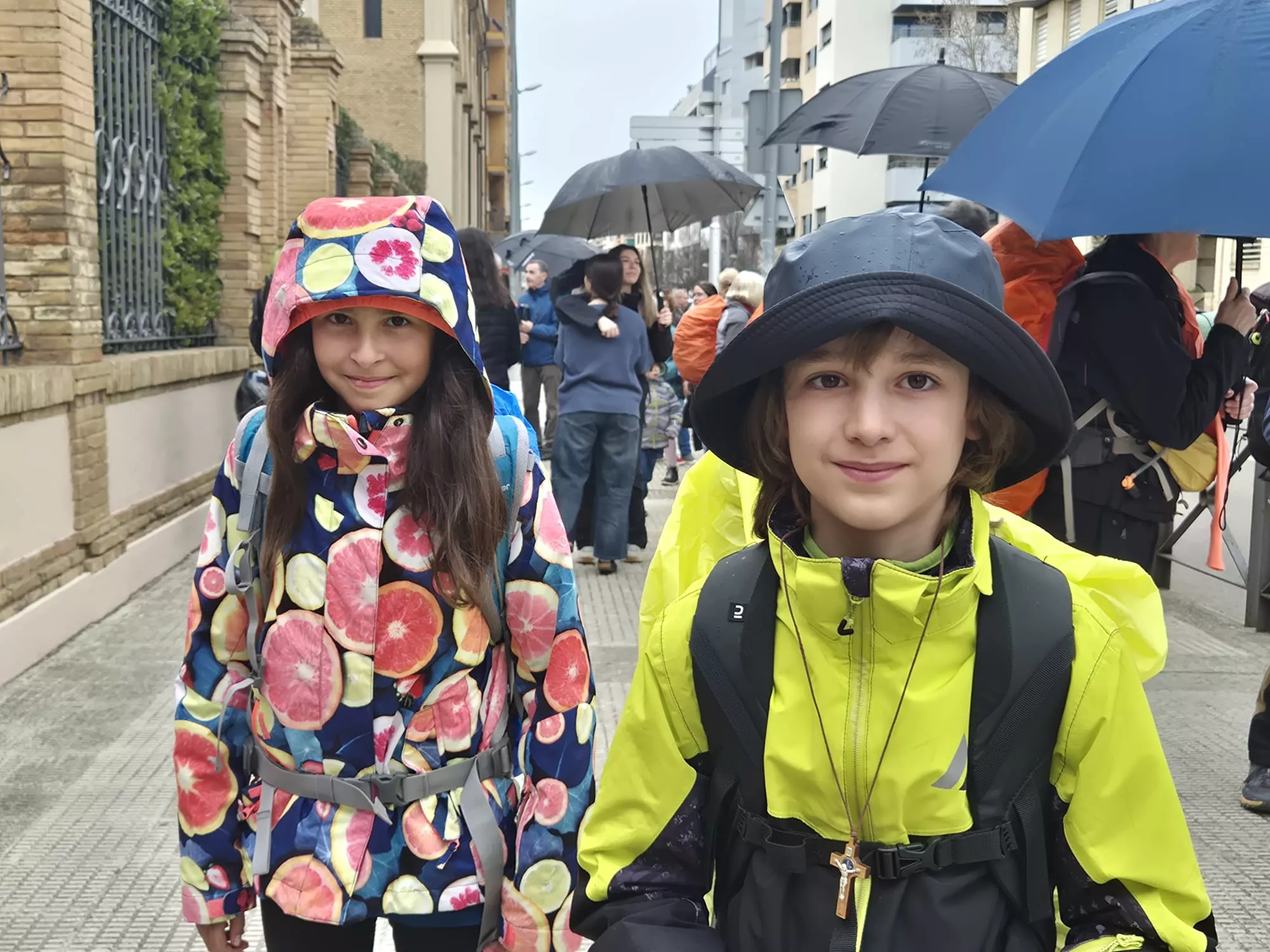 Inicio de la 45 Javierada desde Huesca. Foto Juanlu Herrero