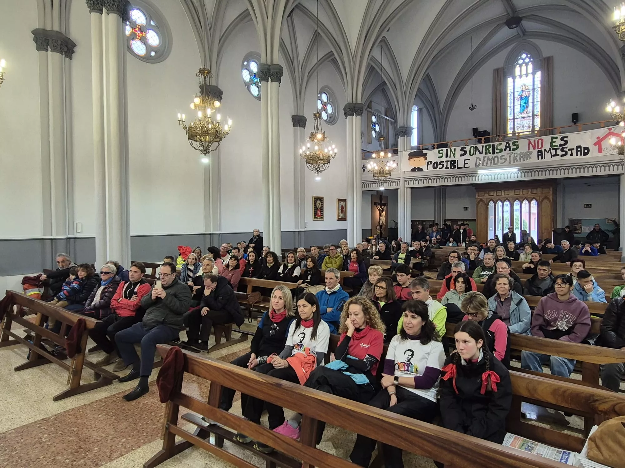 Inicio de la 45 Javierada desde Huesca. Foto Juanlu Herrero