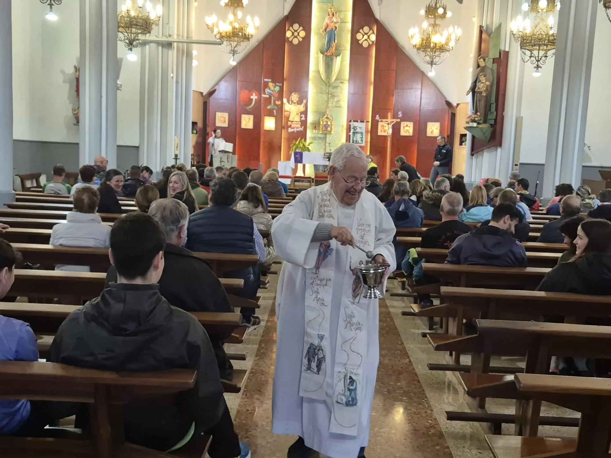 Inicio de la 45 Javierada desde Huesca. Foto Juanlu Herrero