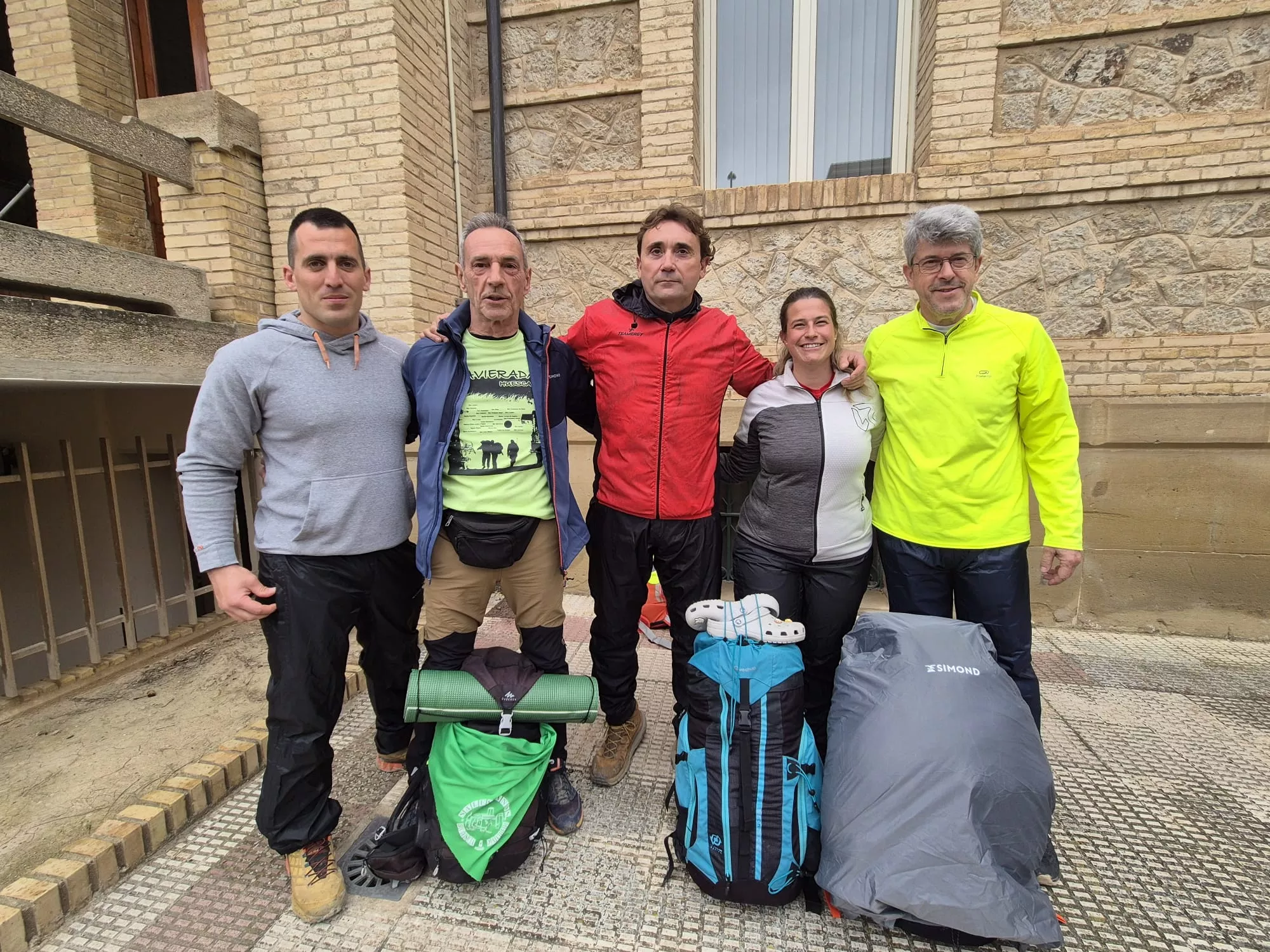 Inicio de la 45 Javierada desde Huesca. Foto Juanlu Herrero
