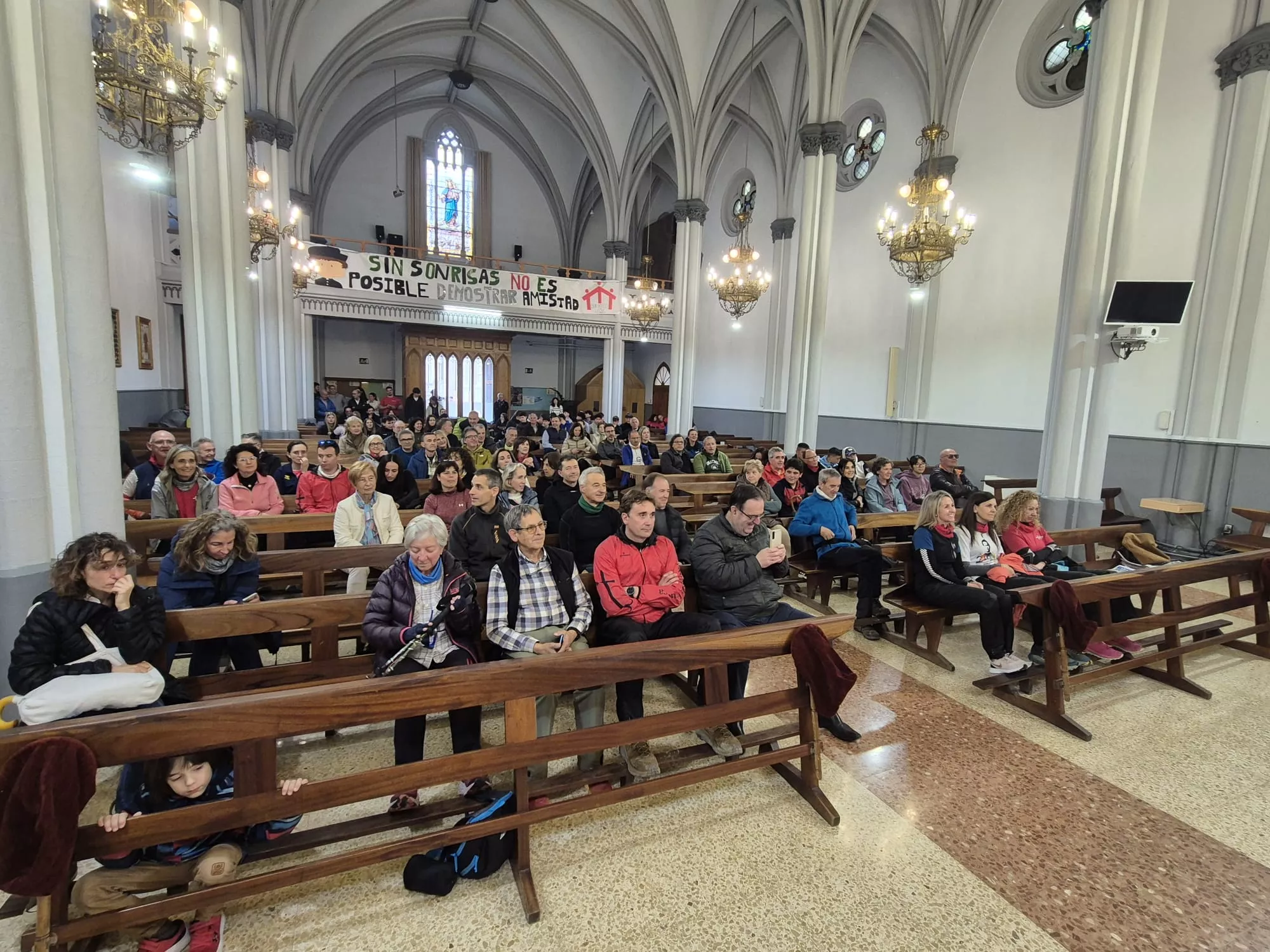 Inicio de la 45 Javierada desde Huesca. Foto Juanlu Herrero