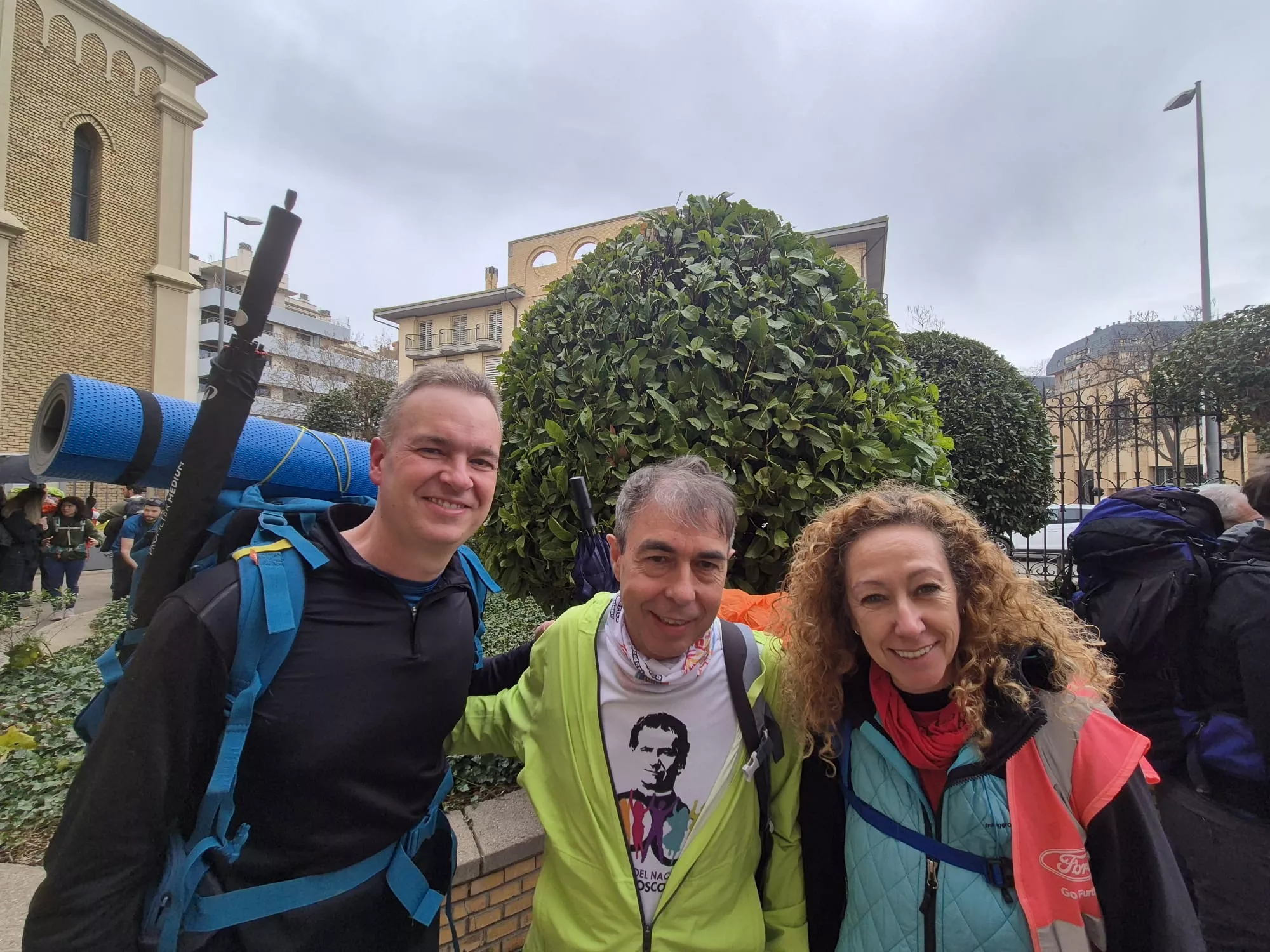 Inicio de la 45 Javierada desde Huesca. Foto Juanlu Herrero