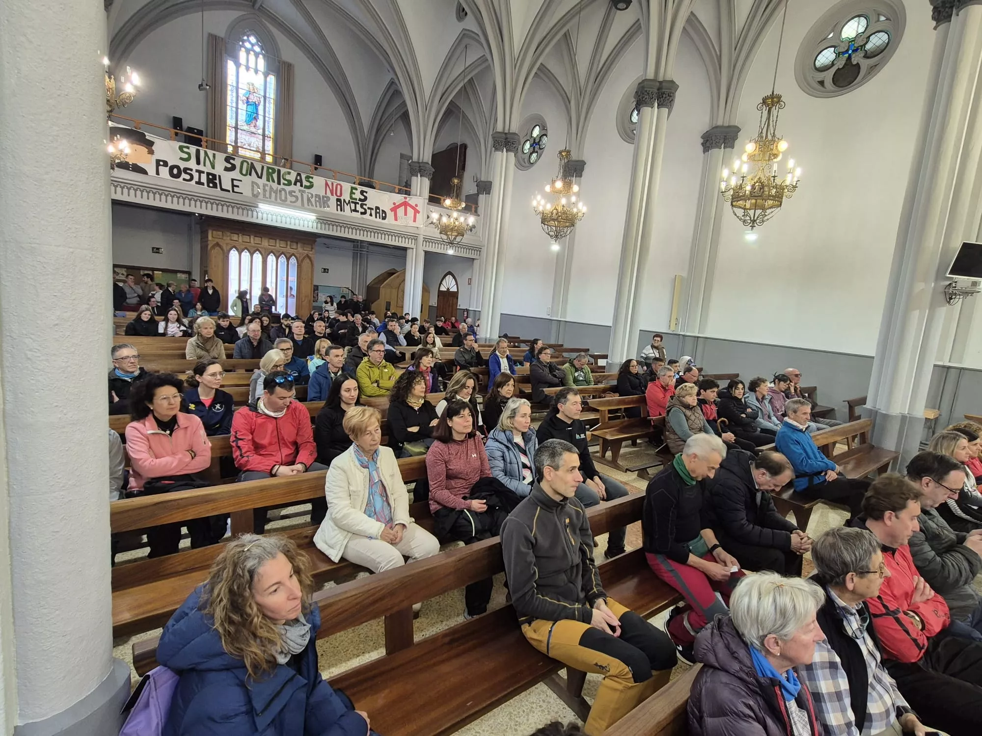 Inicio de la 45 Javierada desde Huesca. Foto Juanlu Herrero
