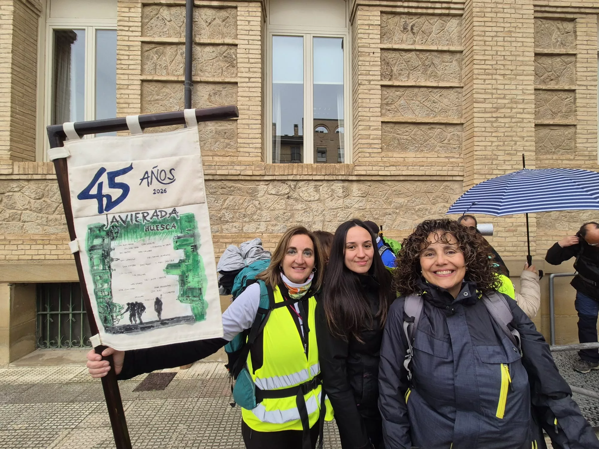 Inicio de la 45 Javierada desde Huesca. Foto Juanlu Herrero