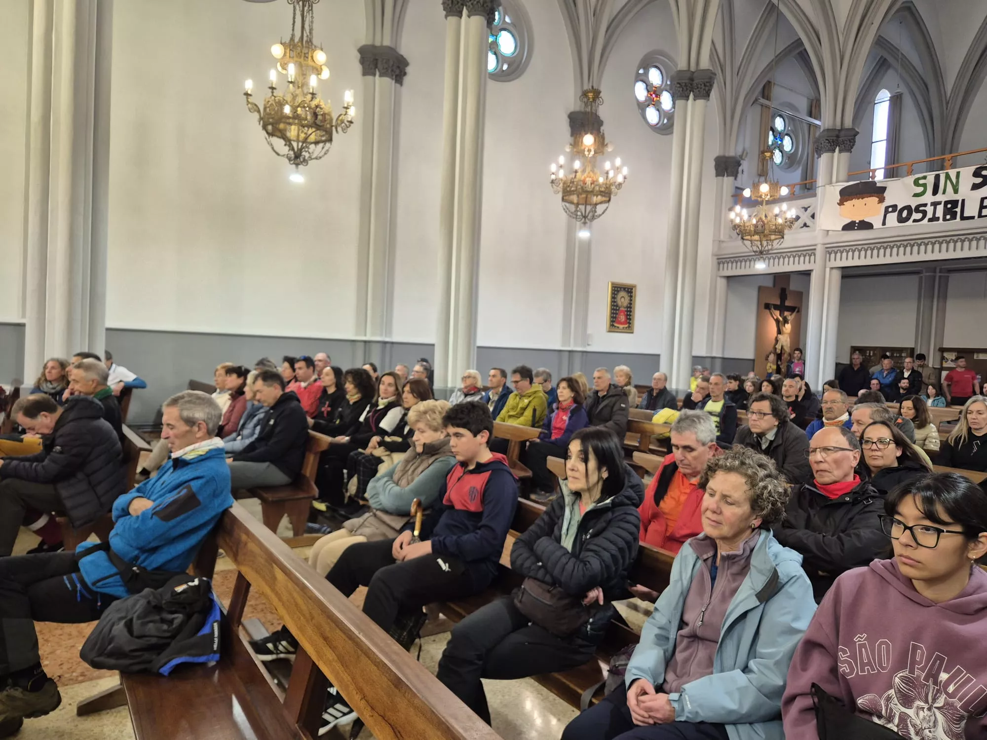 Inicio de la 45 Javierada desde Huesca. Foto Juanlu Herrero