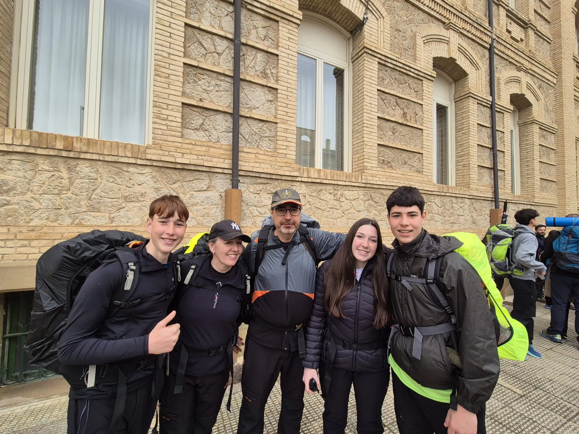 Inicio de la 45 Javierada desde Huesca. Foto Juanlu Herrero
