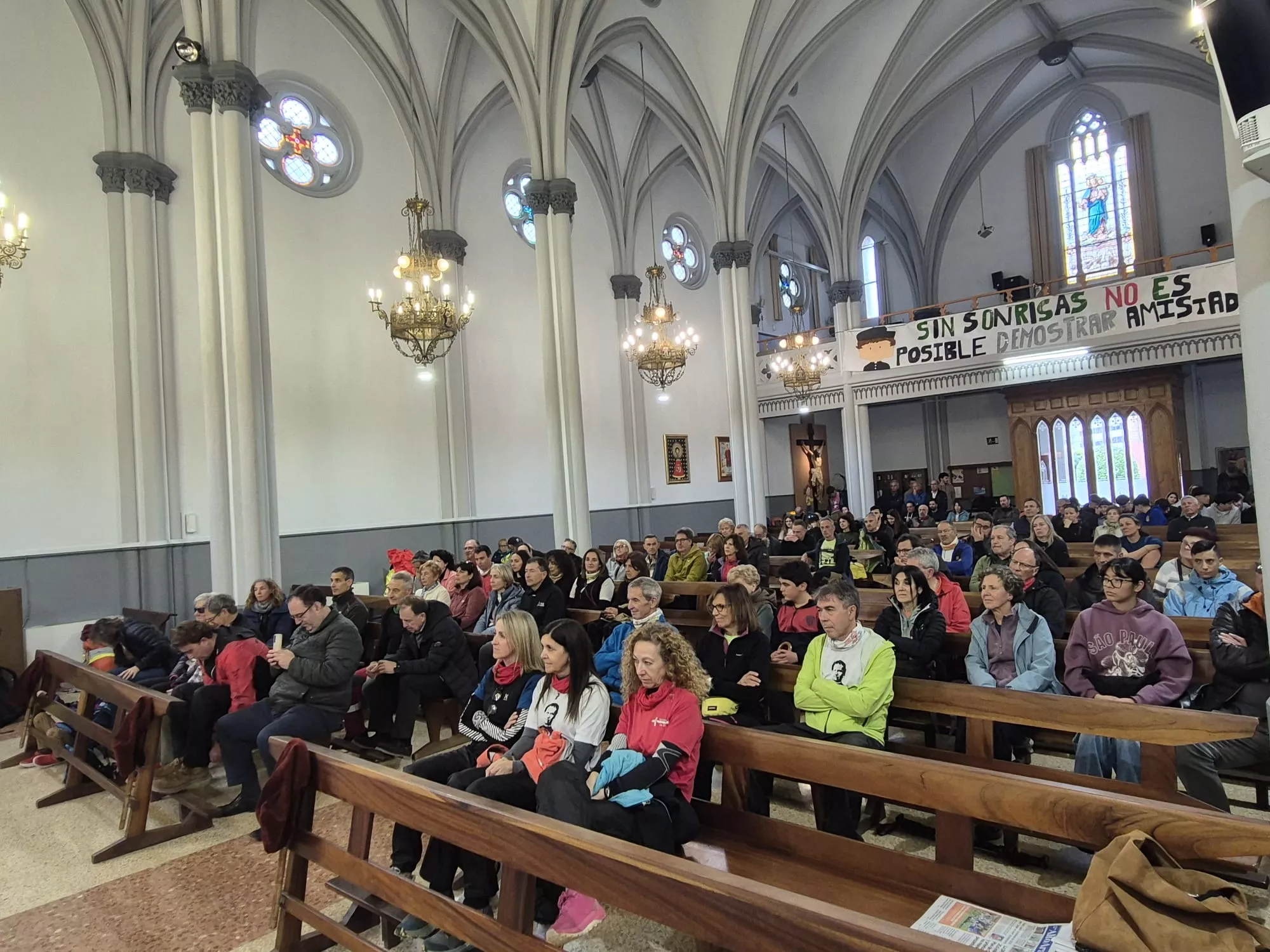 Inicio de la 45 Javierada desde Huesca. Foto Juanlu Herrero