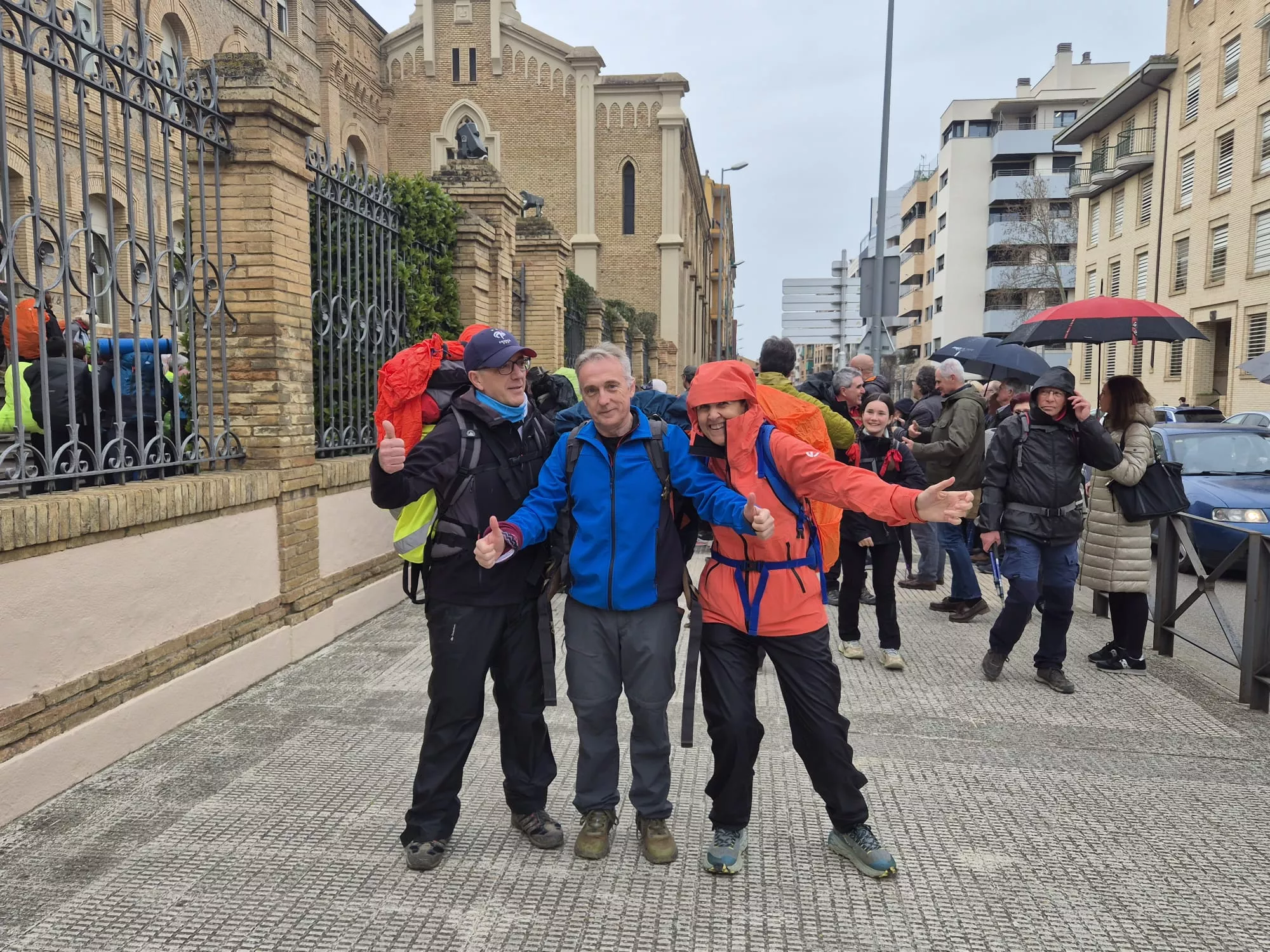 Inicio de la 45 Javierada desde Huesca. Foto Juanlu Herrero