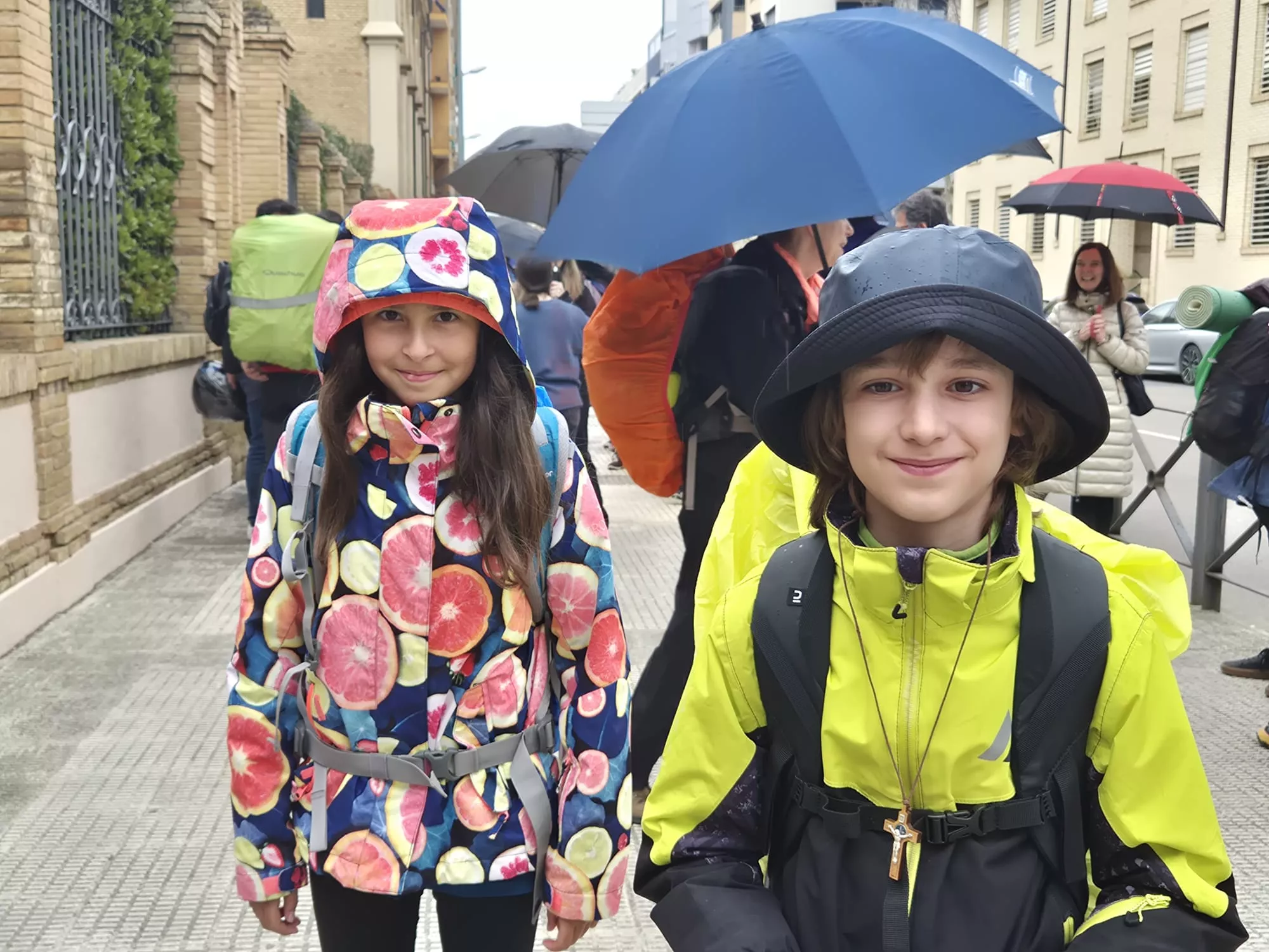 Inicio de la 45 Javierada desde Huesca. Foto Juanlu Herrero