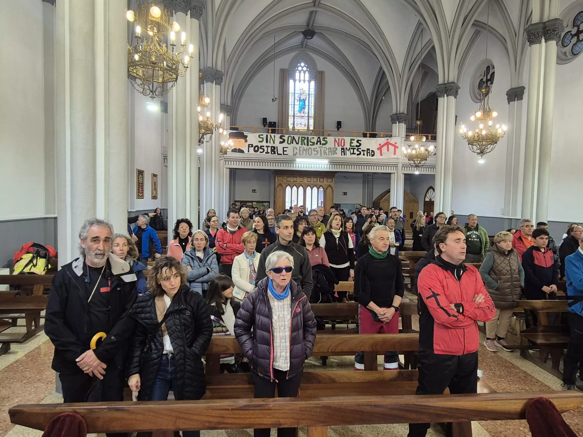 Inicio de la 45 Javierada desde Huesca. Foto Juanlu Herrero