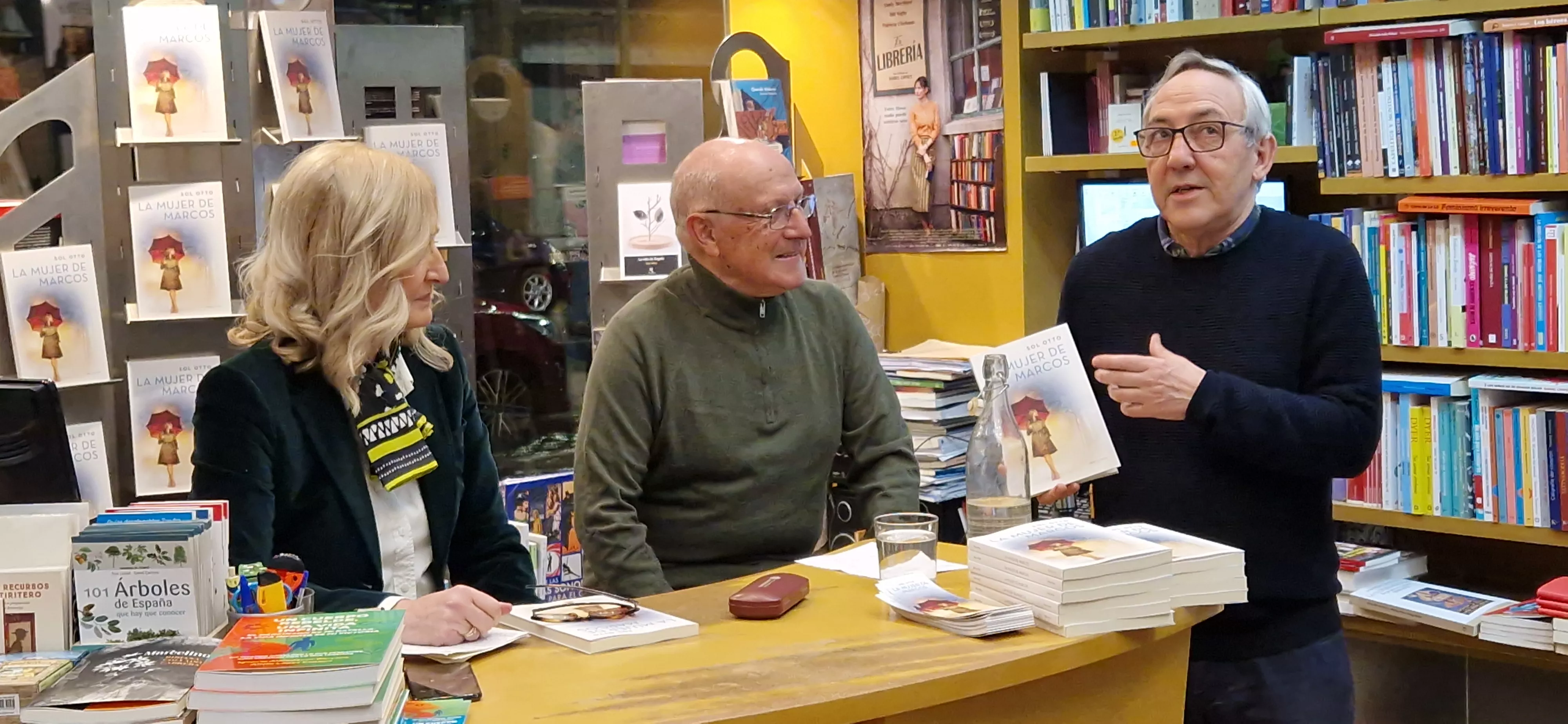 Sol Otto, Severino Pallaruelo y Chema Aniés. Foto Myriam Martínez 