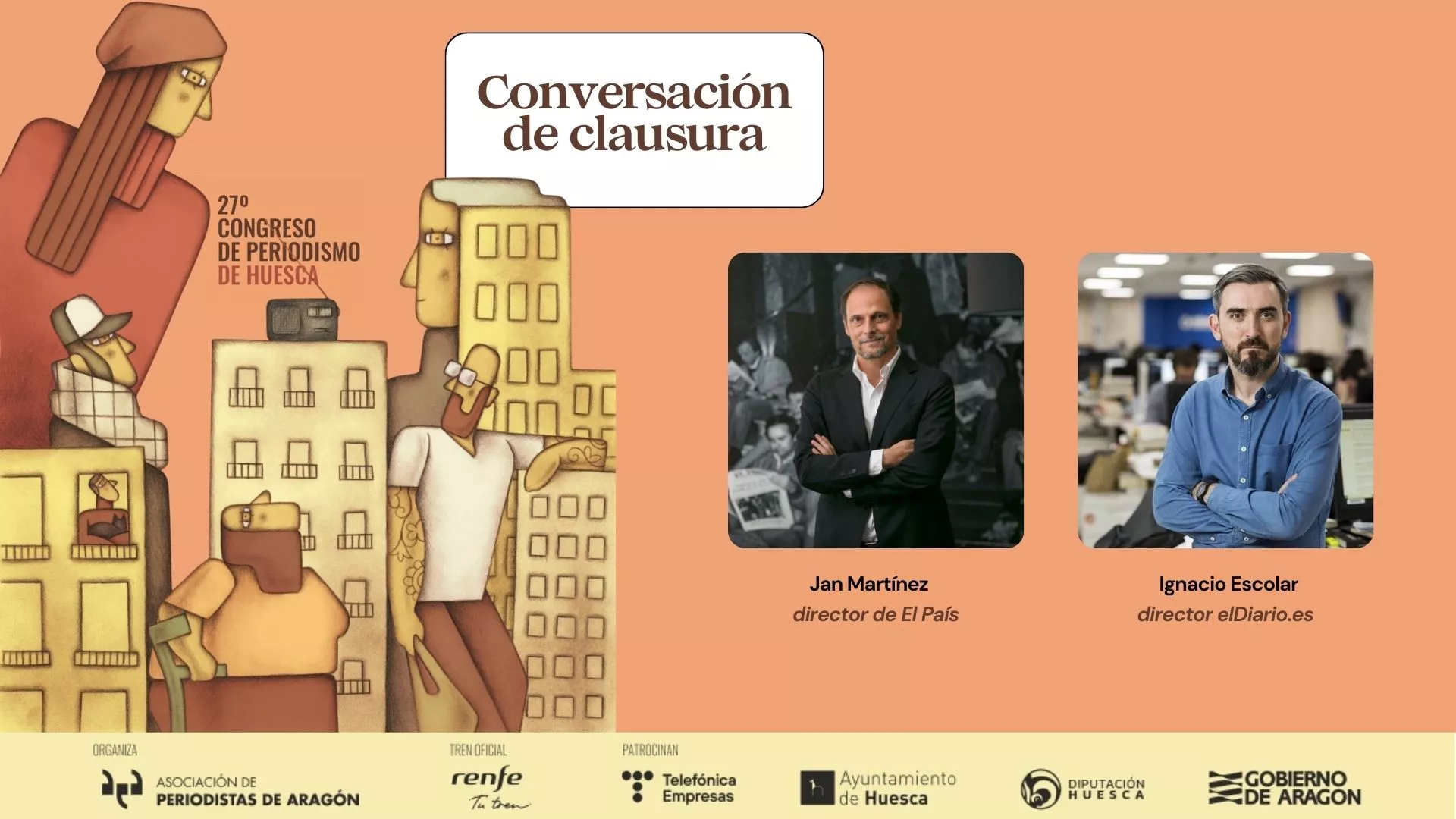 Los directores de El País y elDiario.es dialogarán sobre los retos del periodismo en el Congreso de Huesca.