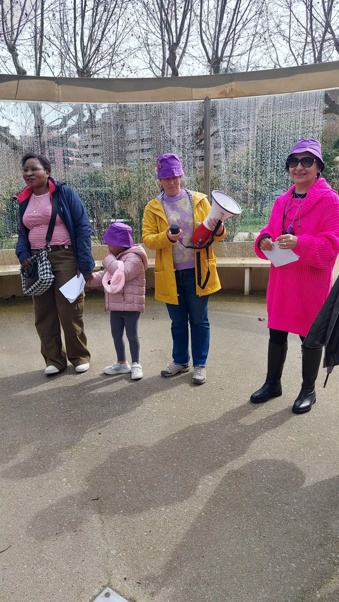 Andada por el 8M, Día de la Mujer, en Huesca.