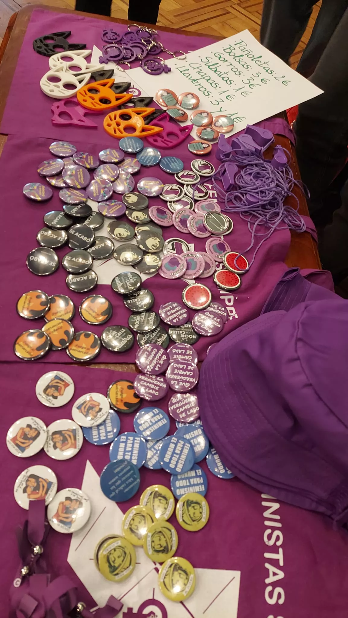 Andada por el 8M, Día de la Mujer, en Huesca.