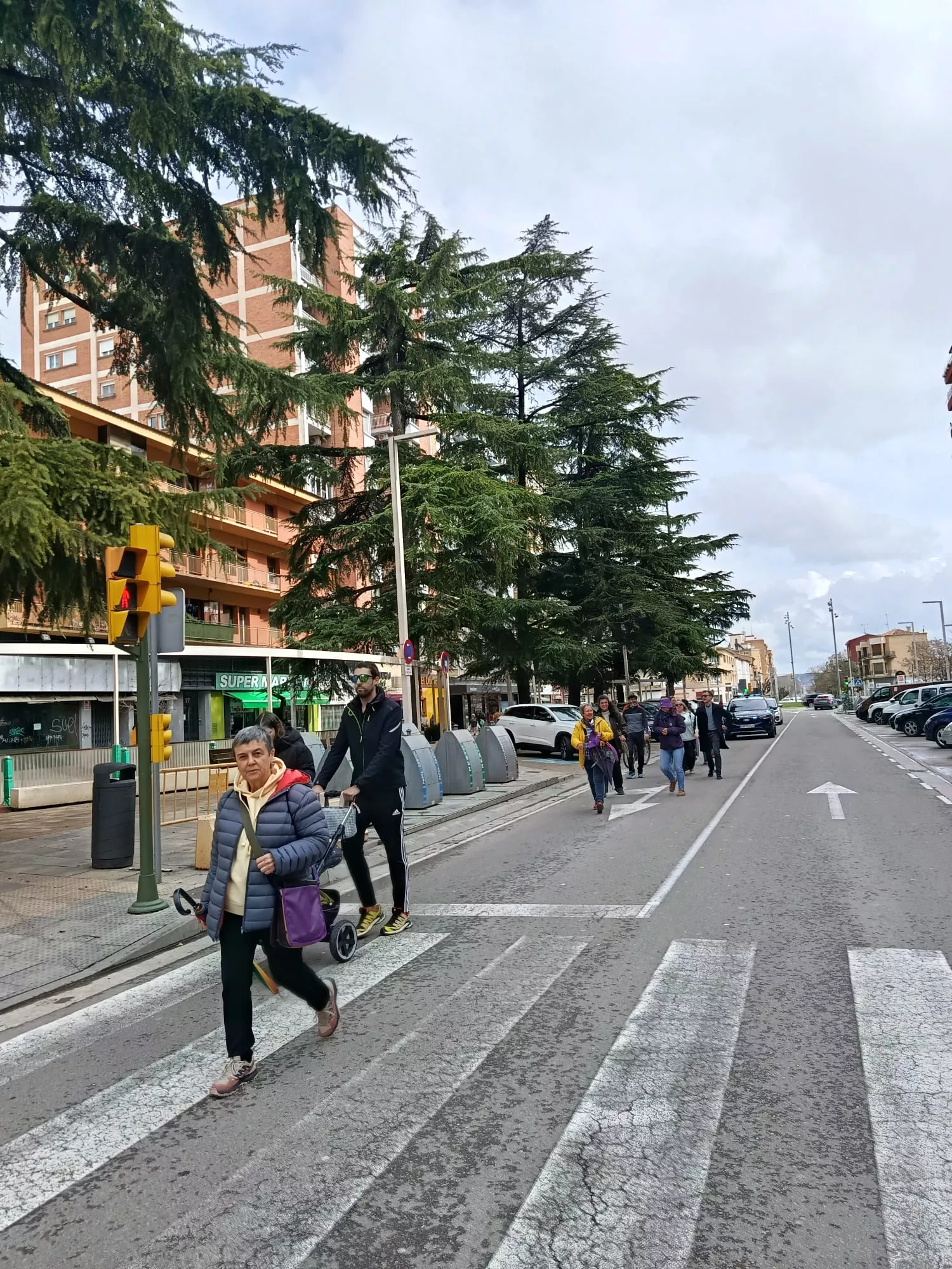 Andada por el 8M, Día de la Mujer, en Huesca.