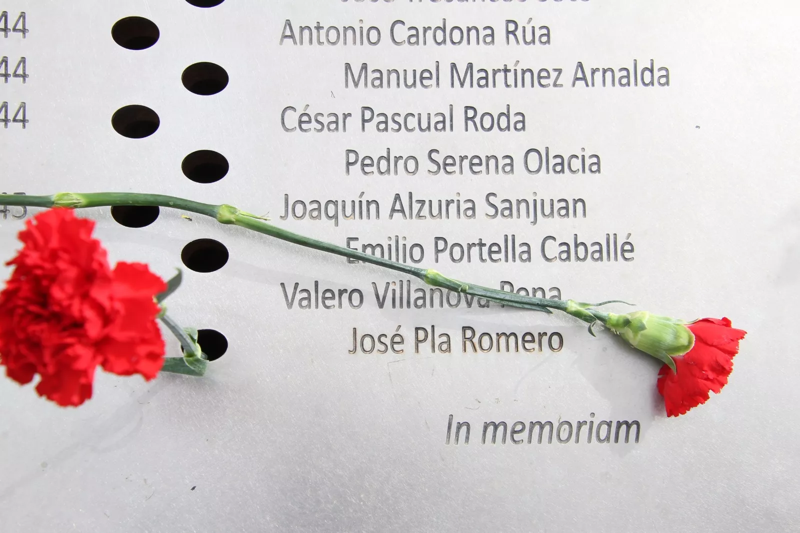 Memorial 545 en el parque “mártires de la libertad”. Foto Carlos Neofato