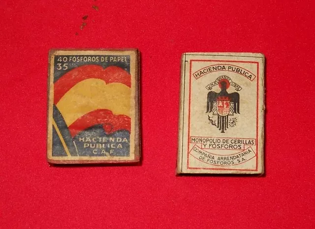 Caja de fósforos de la Compañía Arrendataria, el negocio de las cerillas en 1926