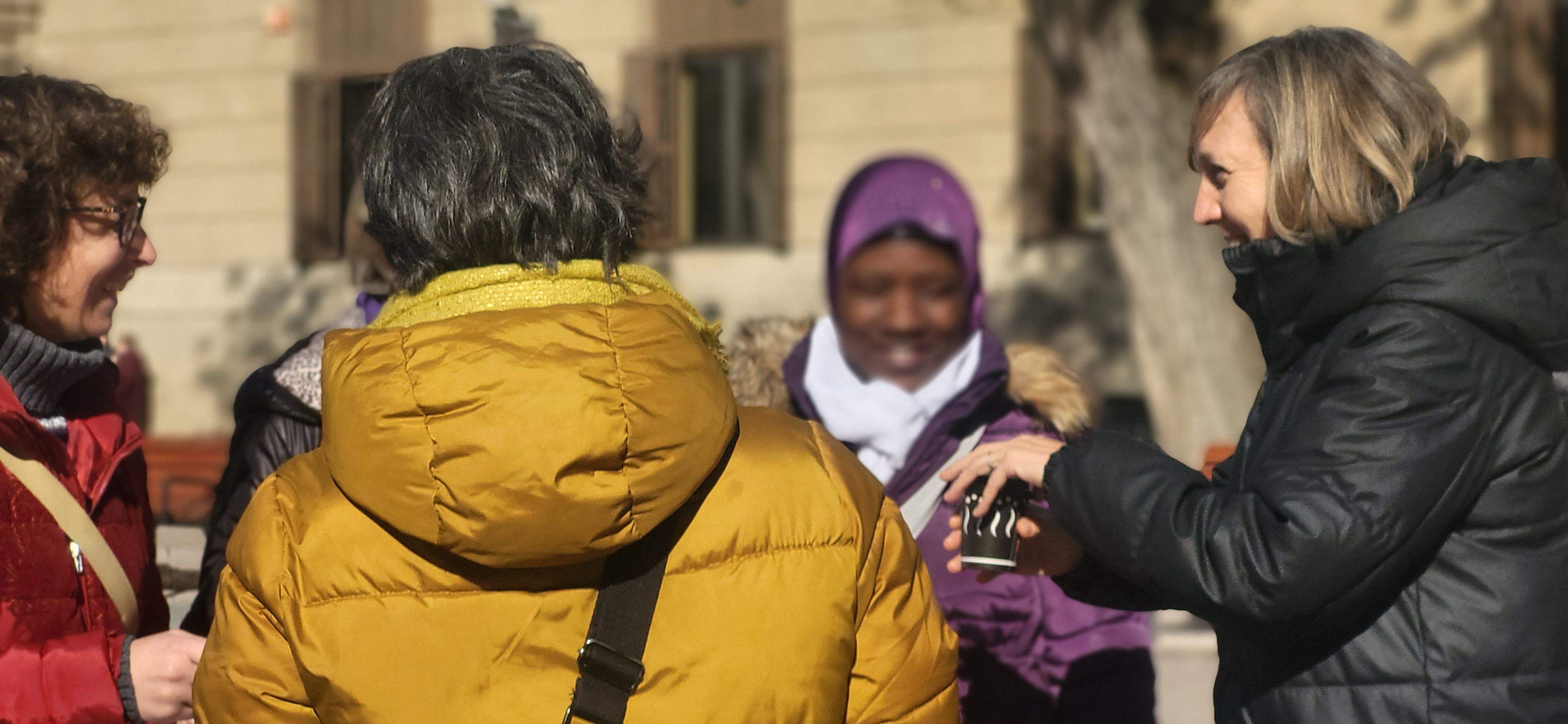 Acción de Médicos del Mundo en Huesca en el Día contra la Mutilación Genital Femenina