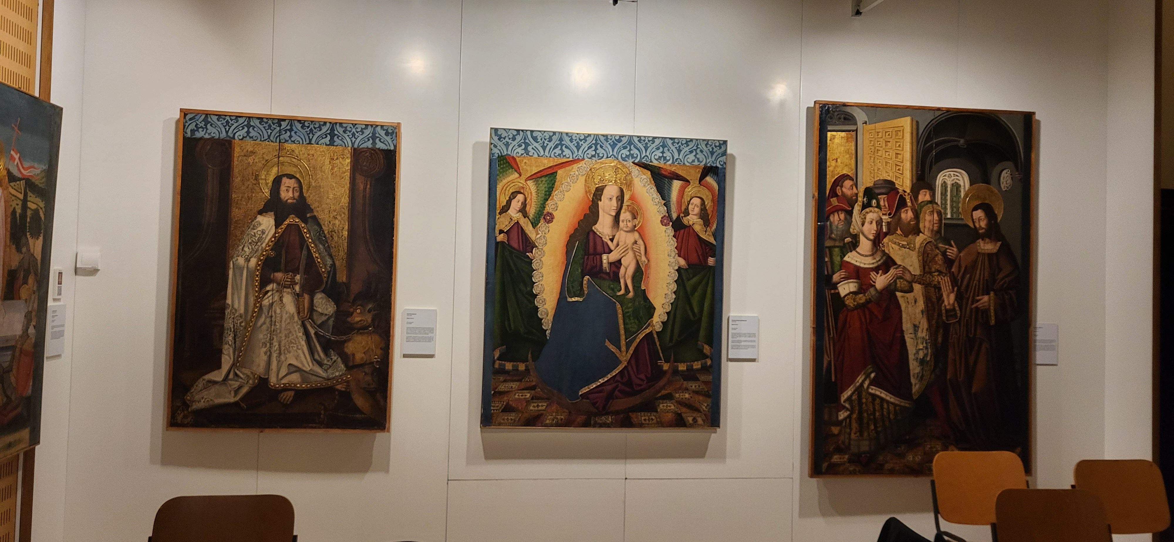 Obras de Sijena en el Museo de Huesca.