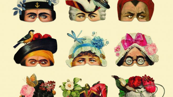 Cartel que anuncia el Carnaval de Barbastro, obra de Pablo Sagarra.