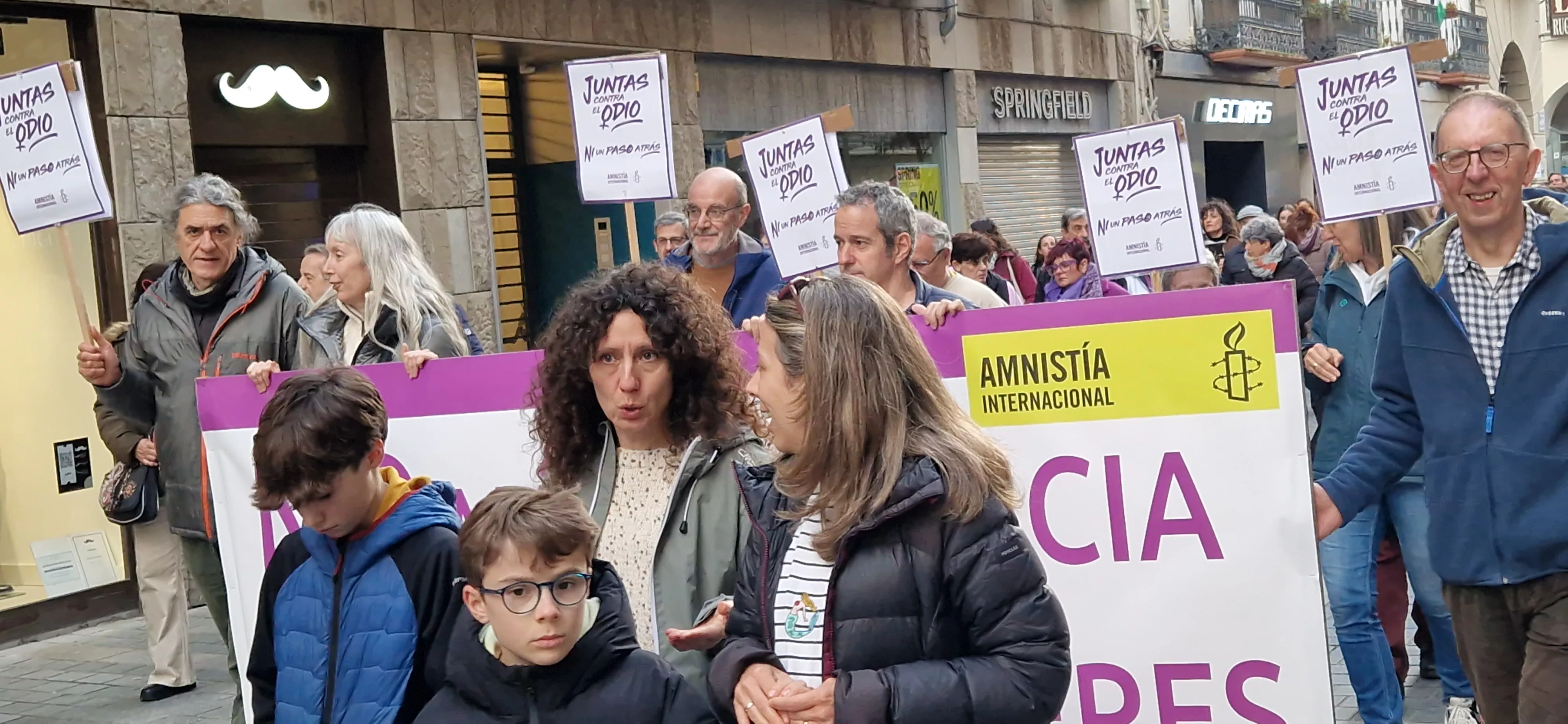 Manifestación del 8M, Día Internacional de la Mujer, en Huesca. Foto Myriam Martínez