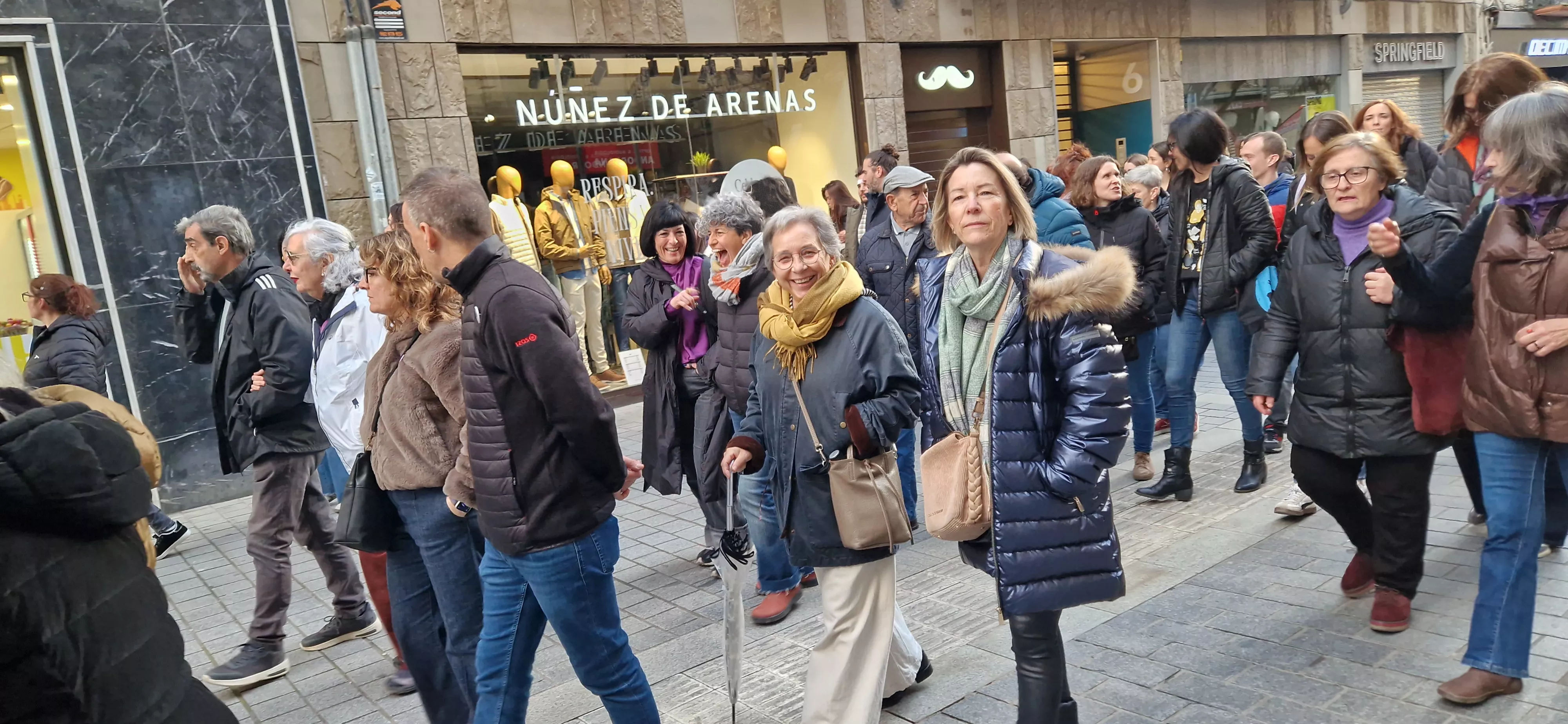 Manifestación del 8M, Día Internacional de la Mujer, en Huesca. Foto Myriam Martínez