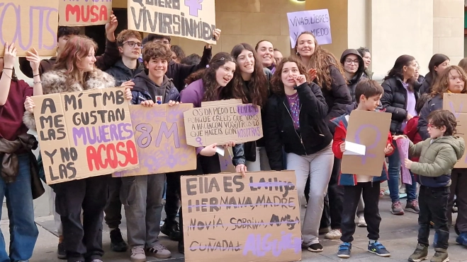 Manifestación del 8M, Día Internacional de la Mujer, en Huesca. Foto Myriam Martínez Manifestación del 8M, Día Internacional de la Mujer, en Huesca. Foto Myriam Martínez