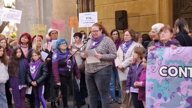 Manifestación del 8M, Día Internacional de la Mujer, en Huesca. Foto Myriam Martínez Manifestación del 8M, Día Internacional de la Mujer, en Huesca. Foto Myriam Martínez