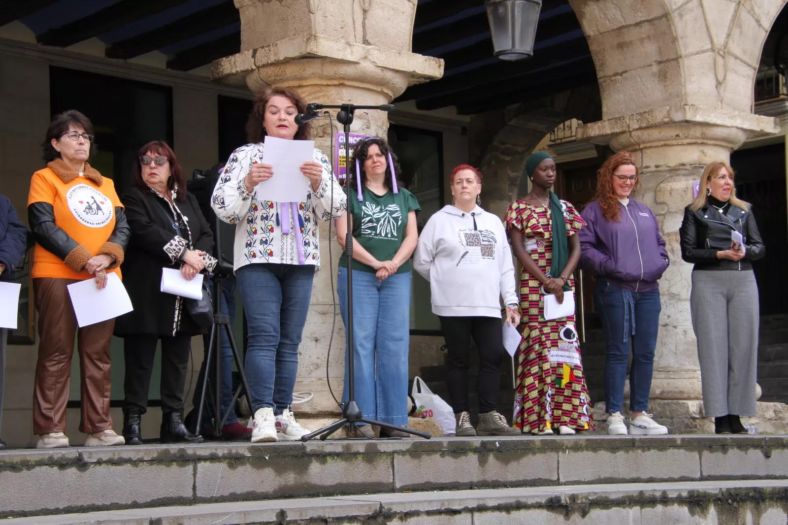 Día Internacional de la Mujer en Monzón. Foto Carlos Neofato