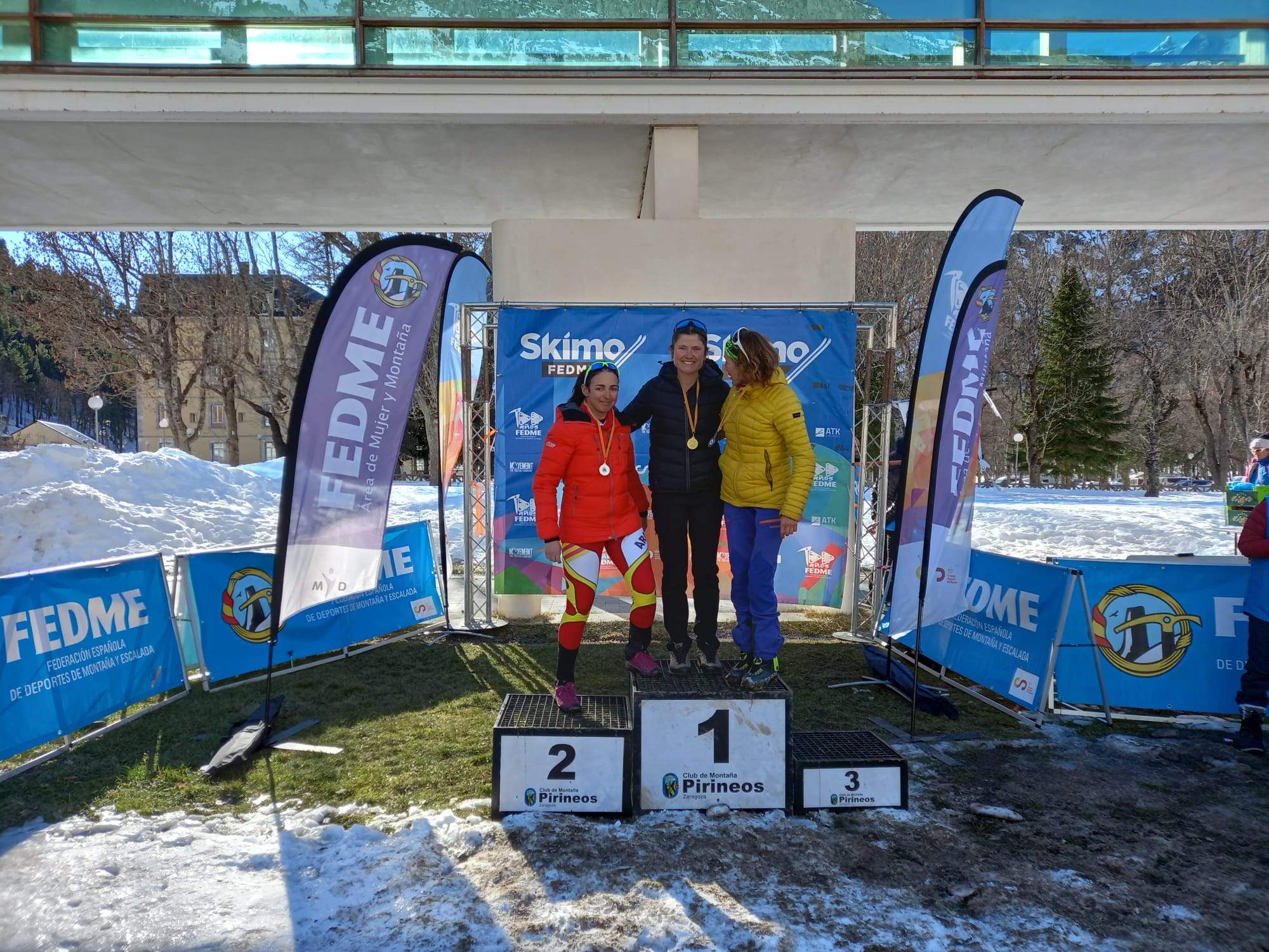 Podio Campeonato Aragón absoluto femenino
