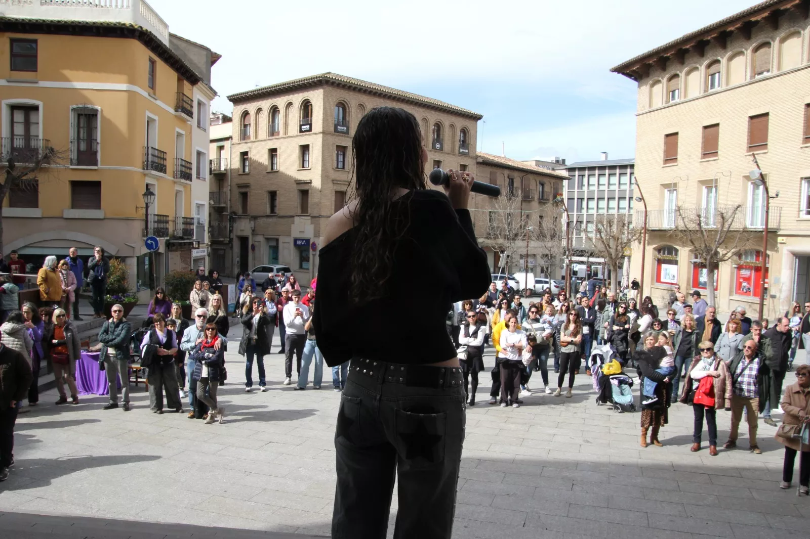 Día Internacional de la Mujer en Monzón. Foto Carlos Neofato