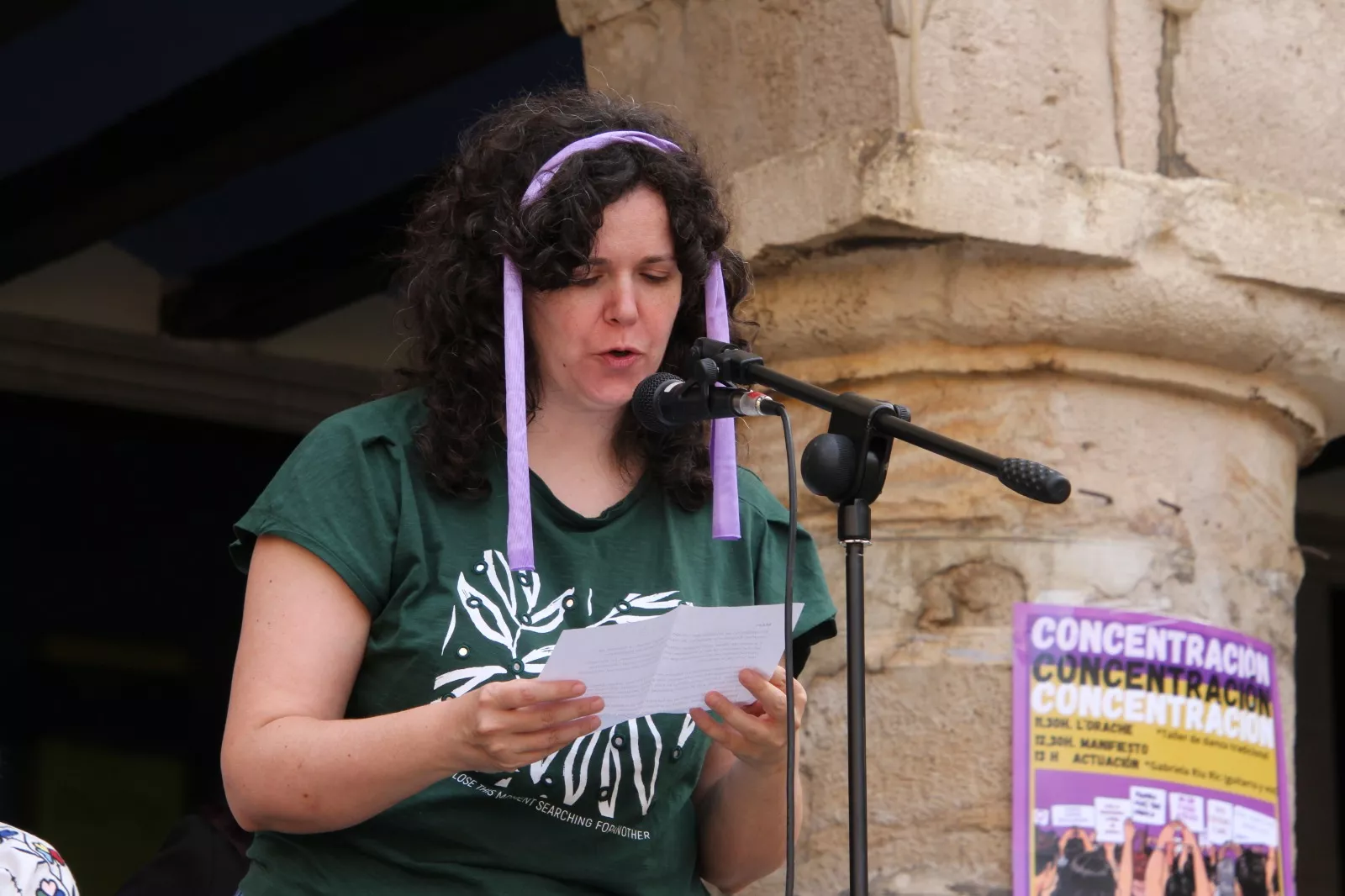 Día Internacional de la Mujer en Monzón. Foto Carlos Neofato