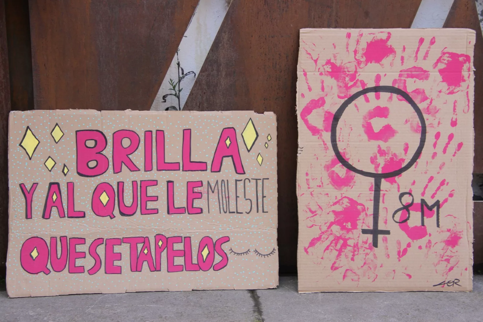 Día Internacional de la Mujer en Monzón. Foto Carlos Neofato