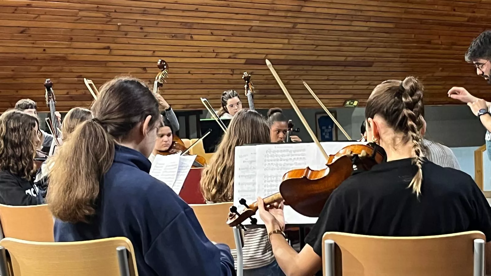 Ensayo de orquesta del Bochu26. Foto Mercedes Manterola