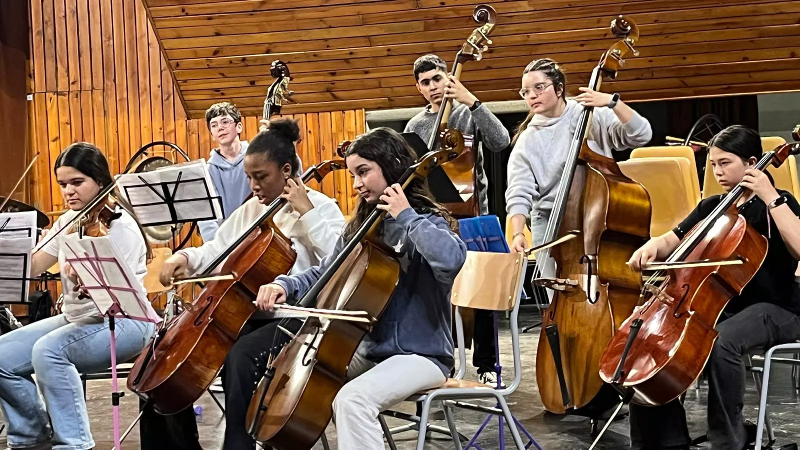 Ensayo de orquesta del Bochu26. Foto Mercedes Manterola