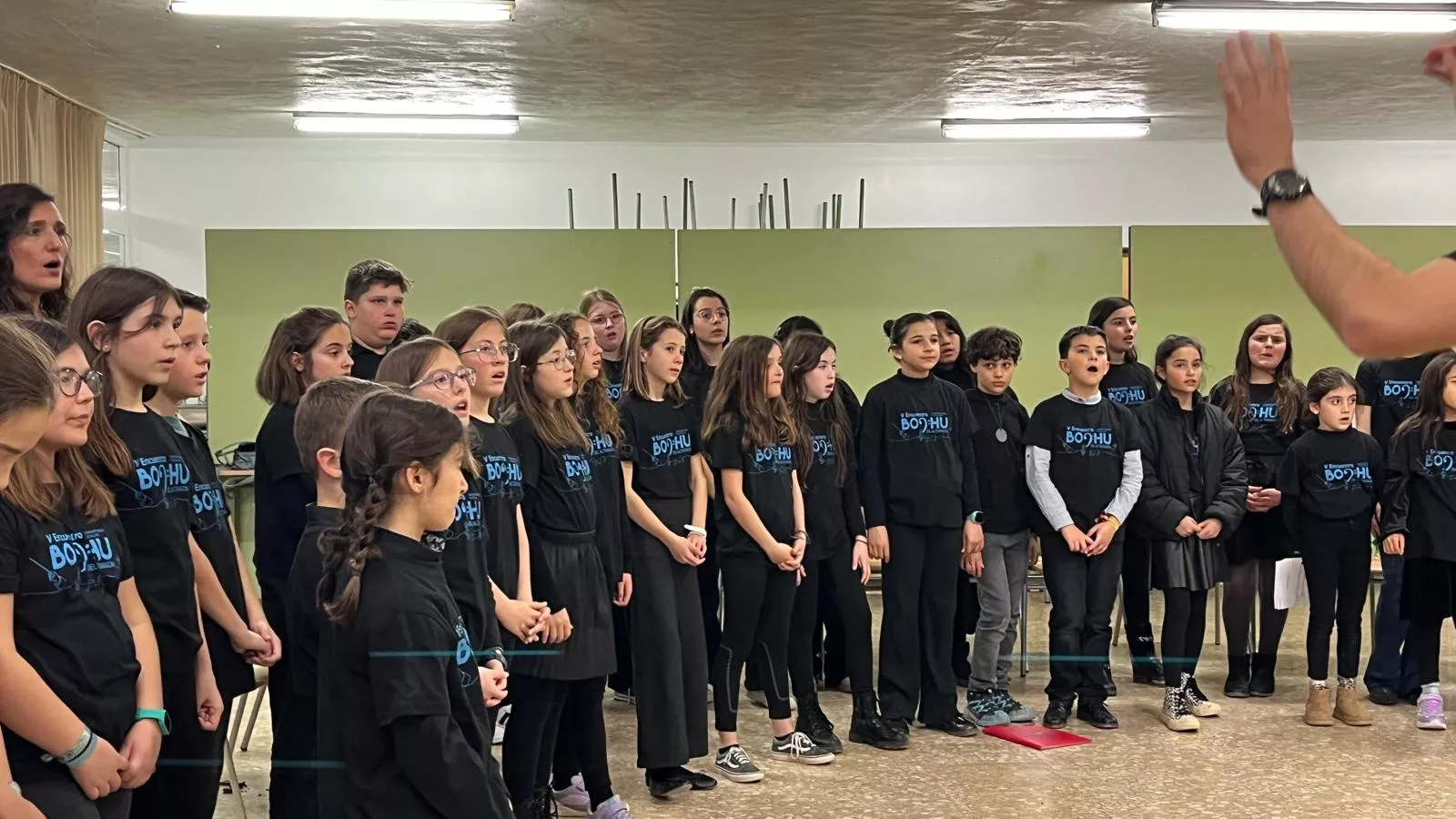 Ensayo de coros del Bochu26. Foto Mercedes Manterola