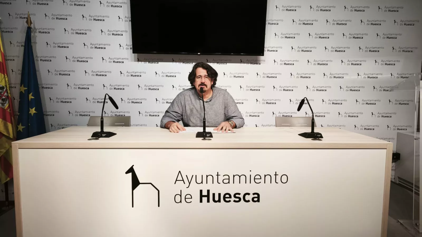 José Luis Rubió, portavoz de VOX en el Ayuntamiento de Huesca.