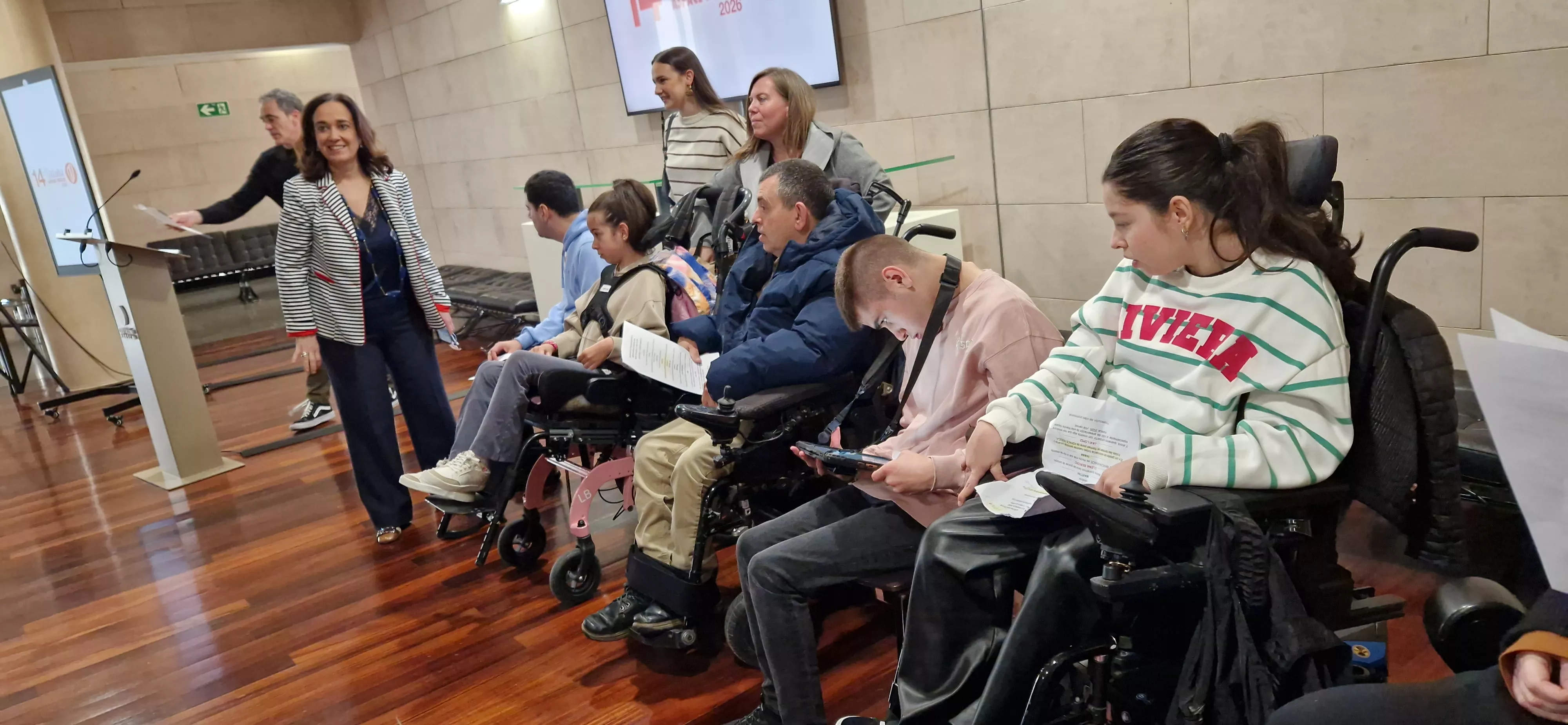 Presentación de la 14ª Marcha Aspace Huesca. Foto Myriam Martínez