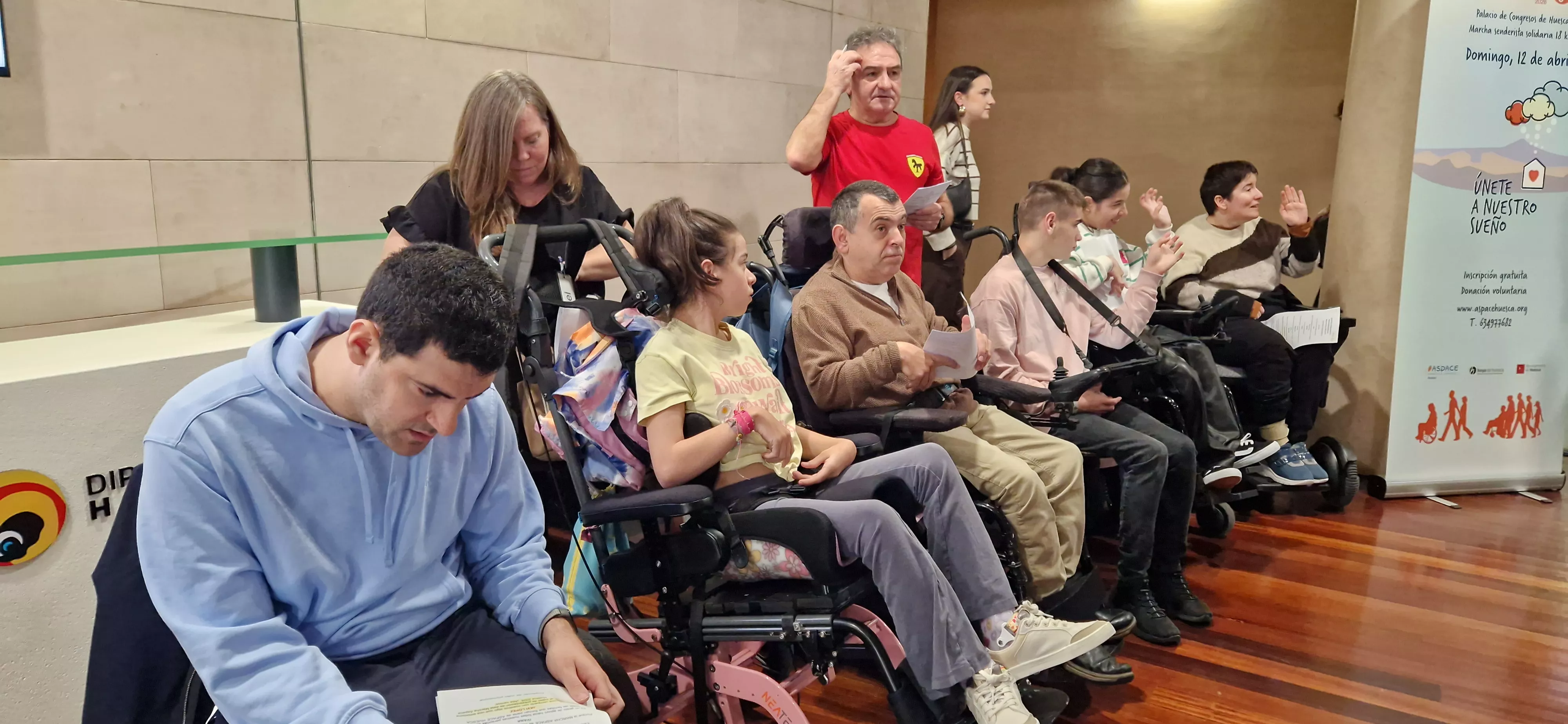 Presentación de la 14ª Marcha Aspace Huesca. Foto Myriam Martínez