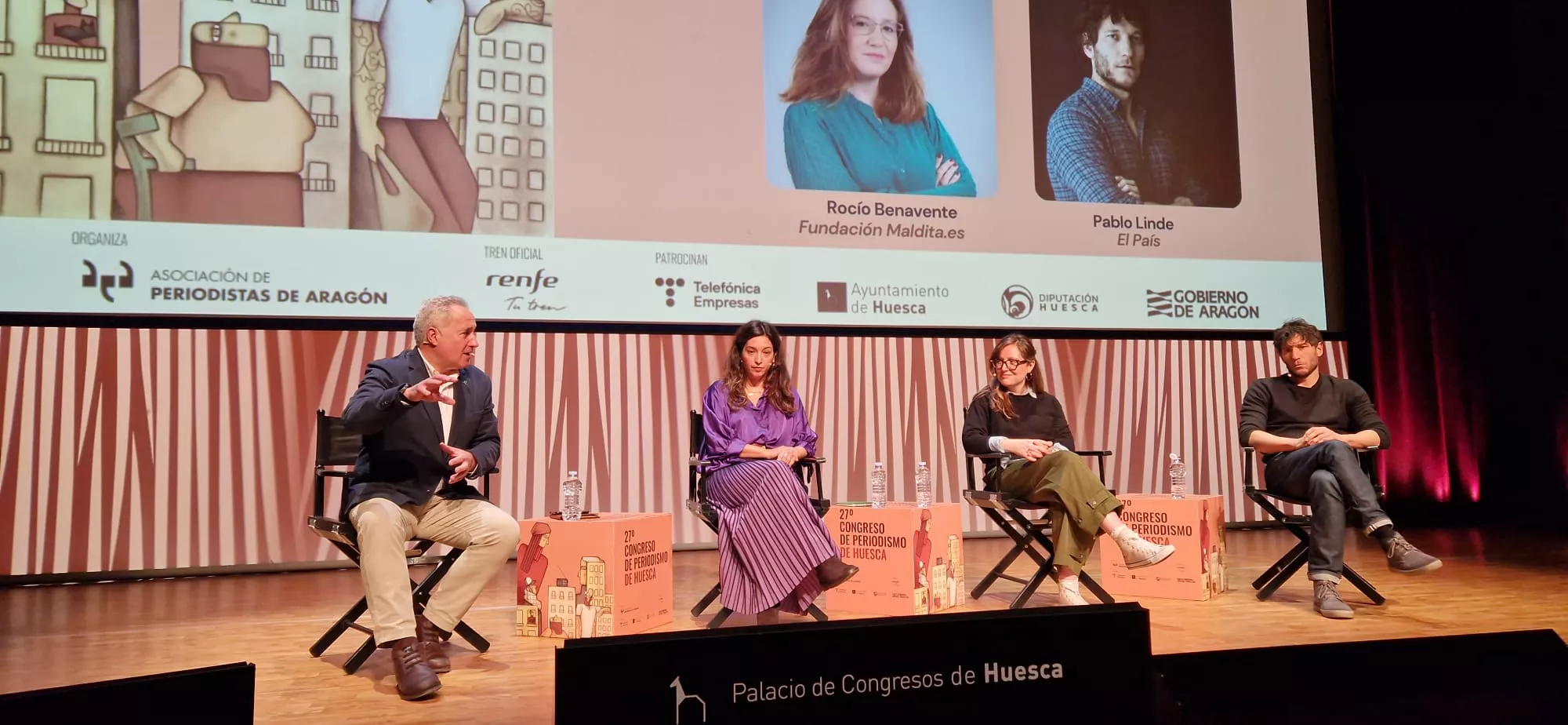 Ángel Losada, Gema Timón, Rocío Benavente y Pablo Linde. Foto Myriam Martínez