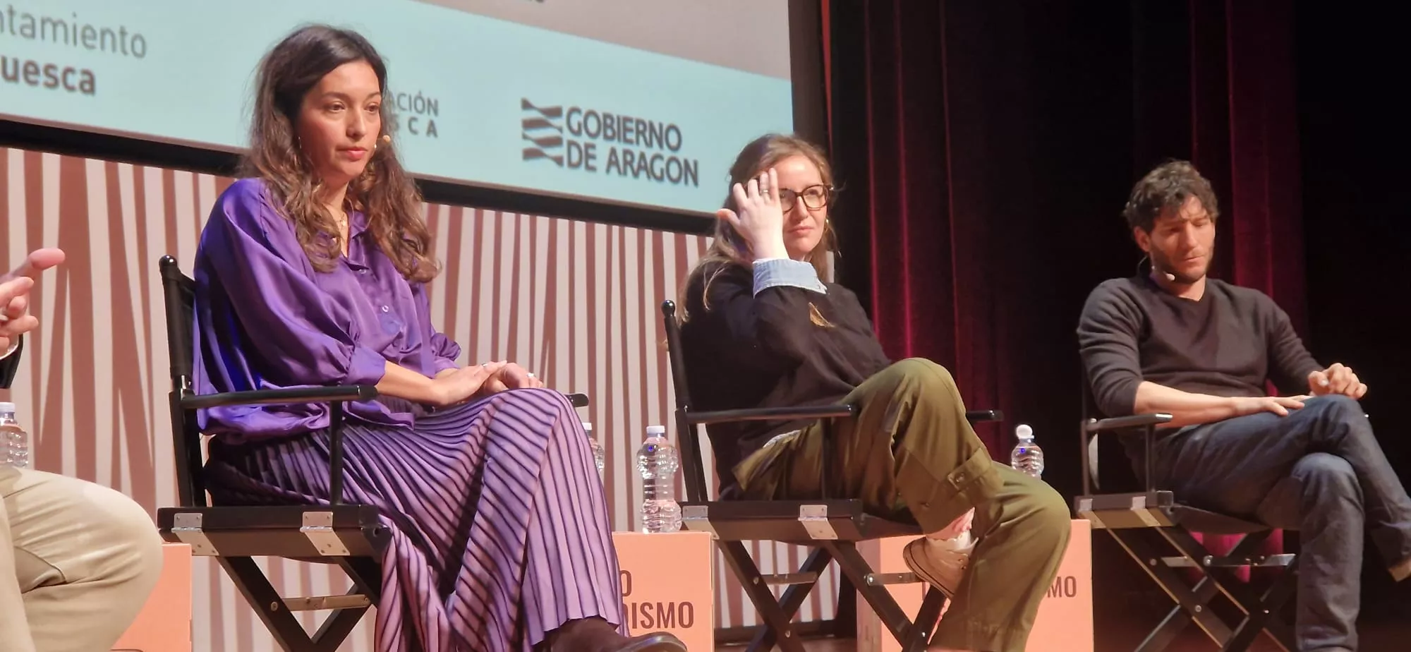 Gema Timón, Rocío Benavente y Pablo Linde. Foto Myriam Martínez