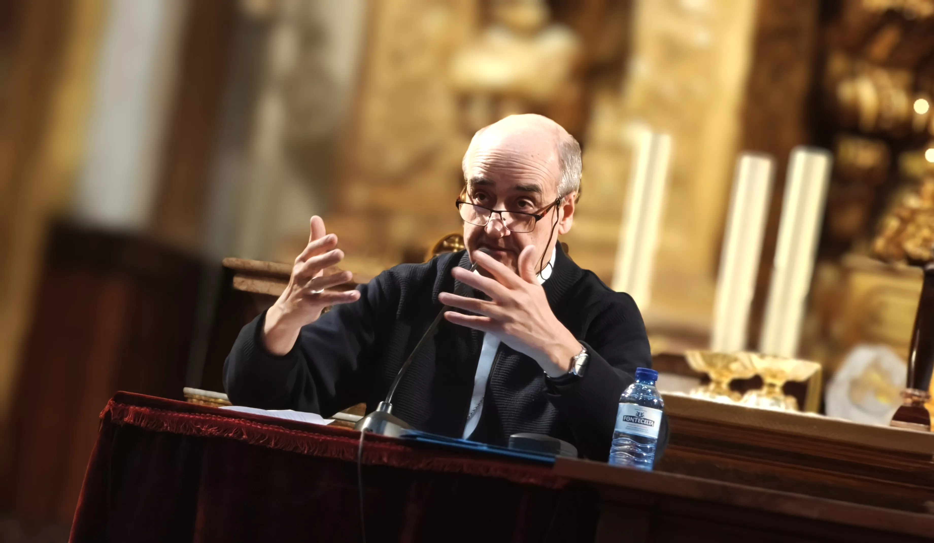 Conferencia del cardenal Óscar Andrés Rodríguez Maradiaga. Foto María José Sampietro