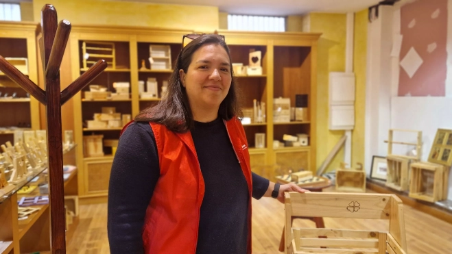 Isabel Ramos, secretaria general de Cáritas Huesca. Foto Myriam Martínez